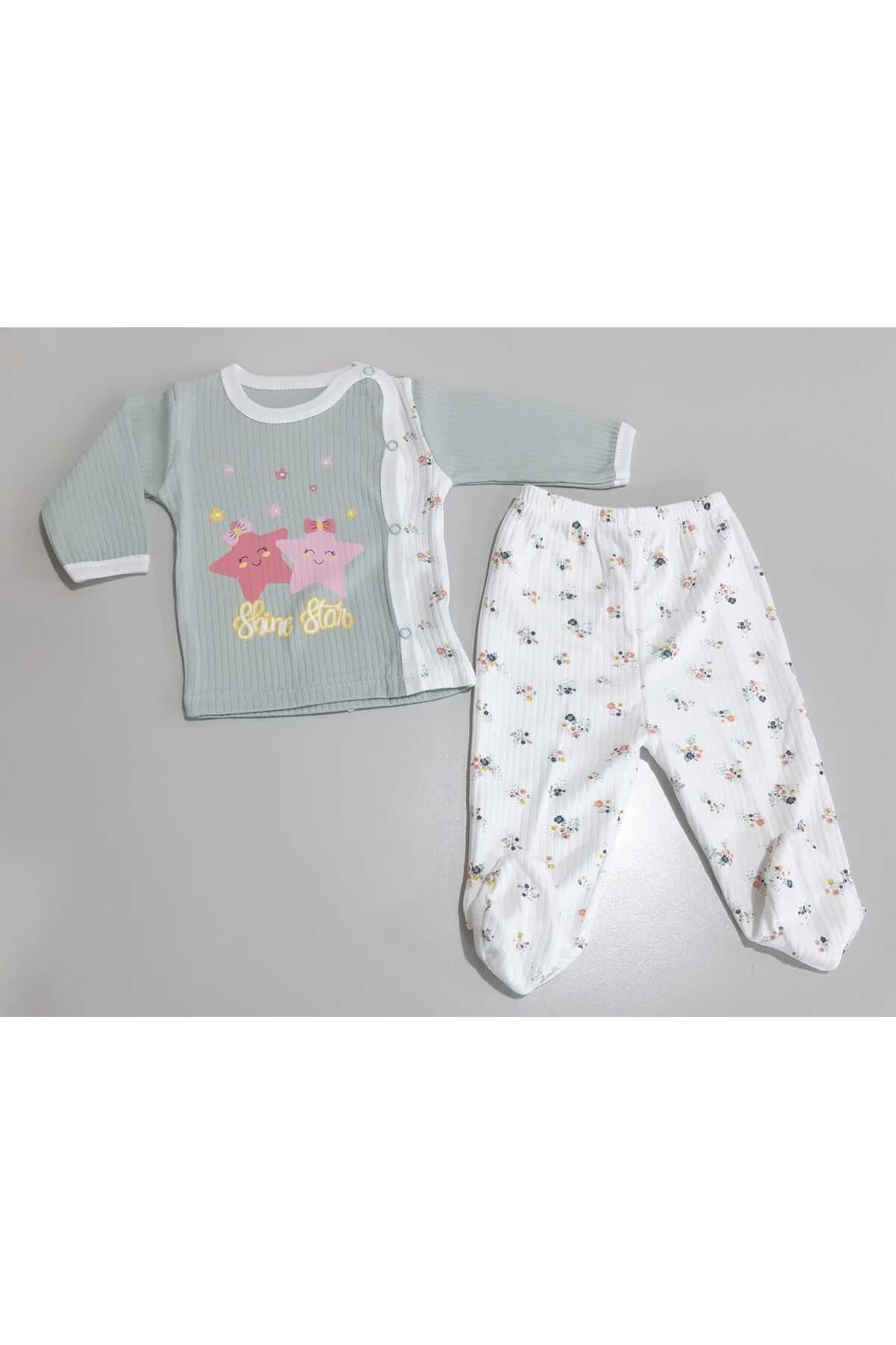 Sönmez Baby SHİNE STAR ÜÇ PARÇA ZIBINLI KIZ BEBE TAKIMI