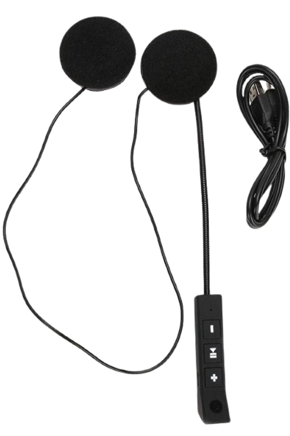 nextbuy Şarjlı Kask Kulaklık Bluetooth Motosiklet Bluetooth Intercom Motosiklet Kulaklık BT-11 Siyah