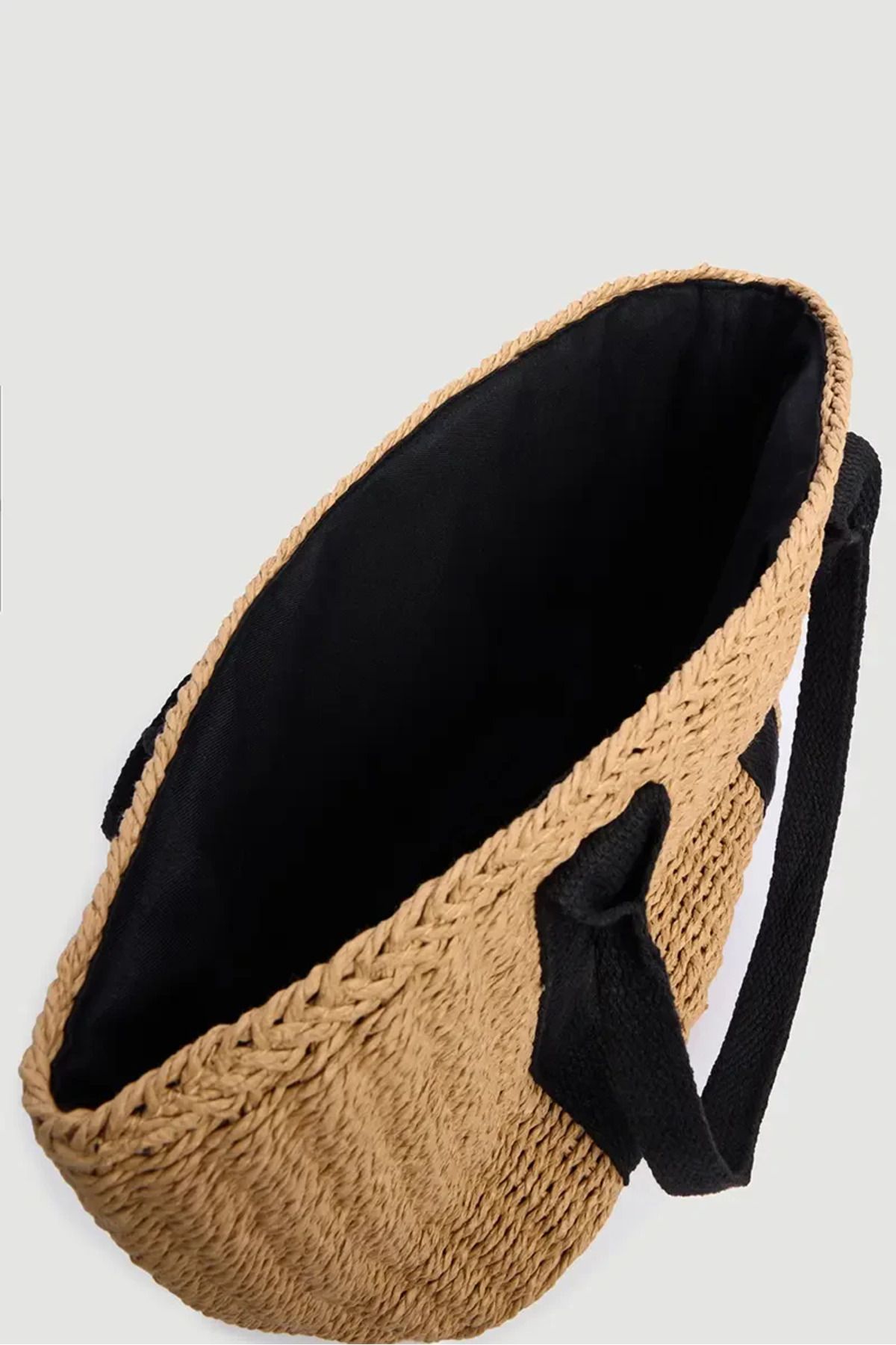 Gusto-Camel Straw Beach Bag 4