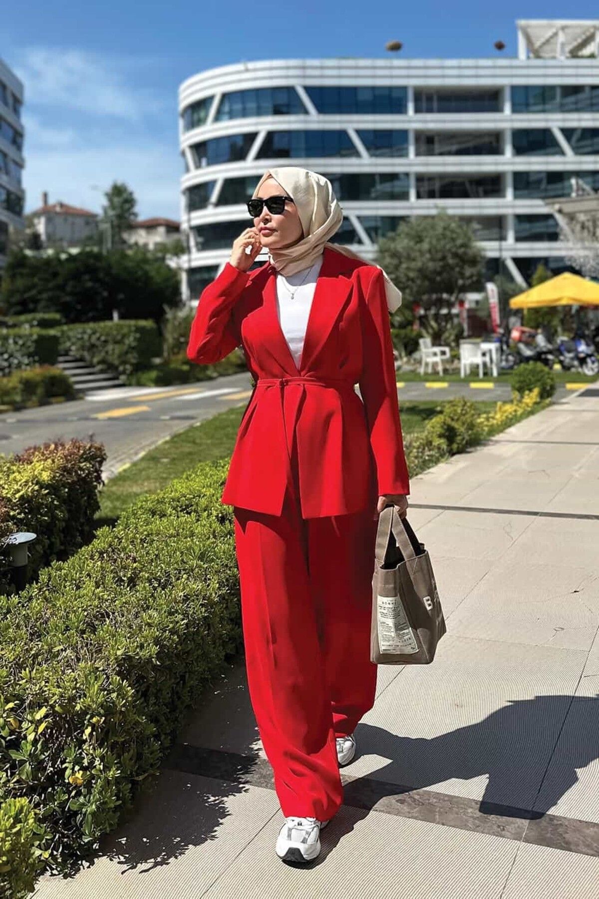 ByBensu Miss Bel Kemerli Blazer Takım