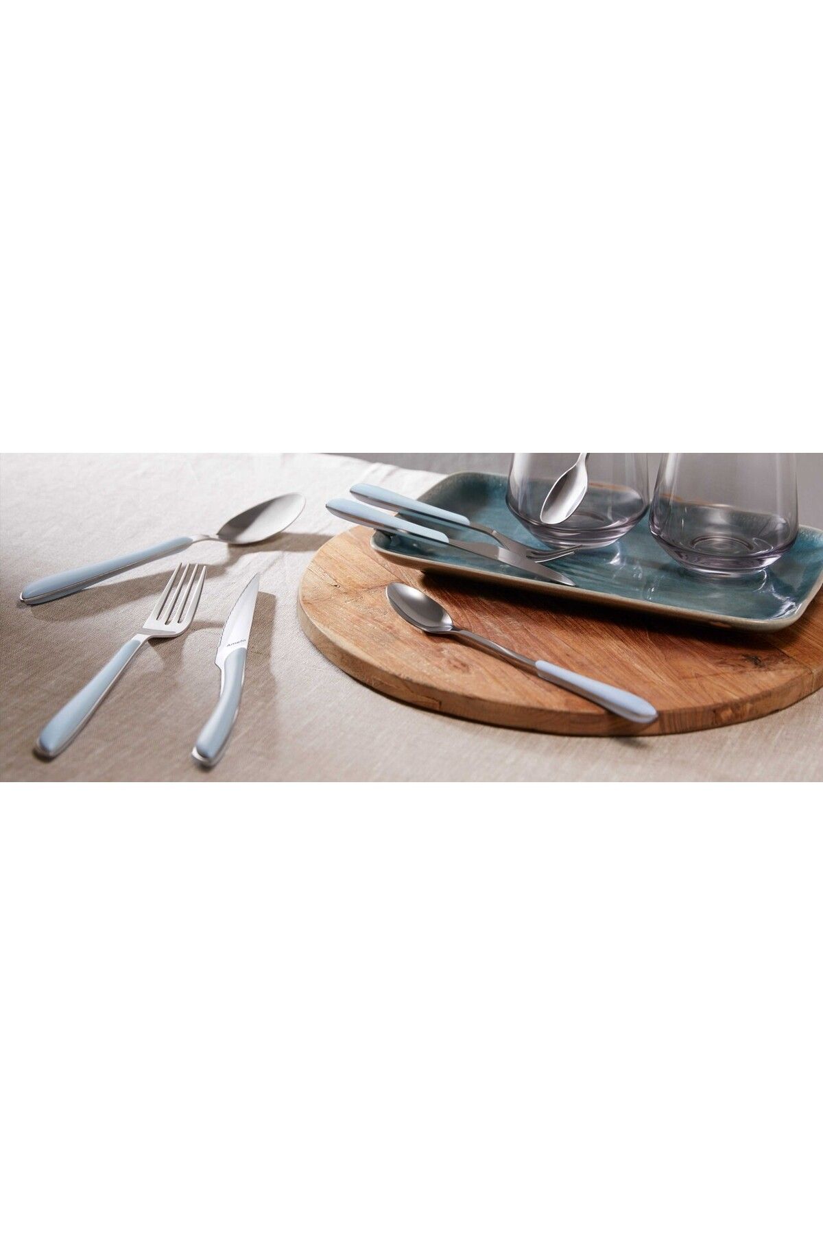 Amefa-Cutlery set, 26 pieces, Amefa, Eclat Matt Sky Blue, stainless steel, blue 4