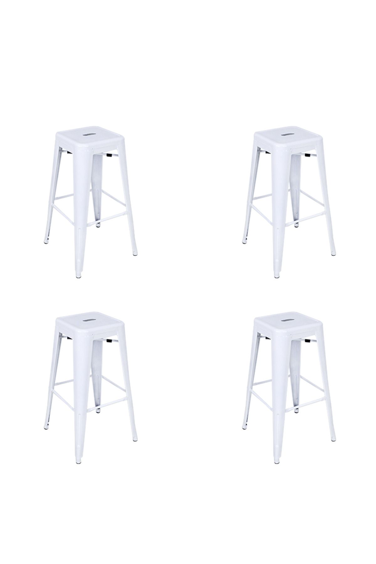 Komposan Tolix Metal Bar Tabure(4 Adet)