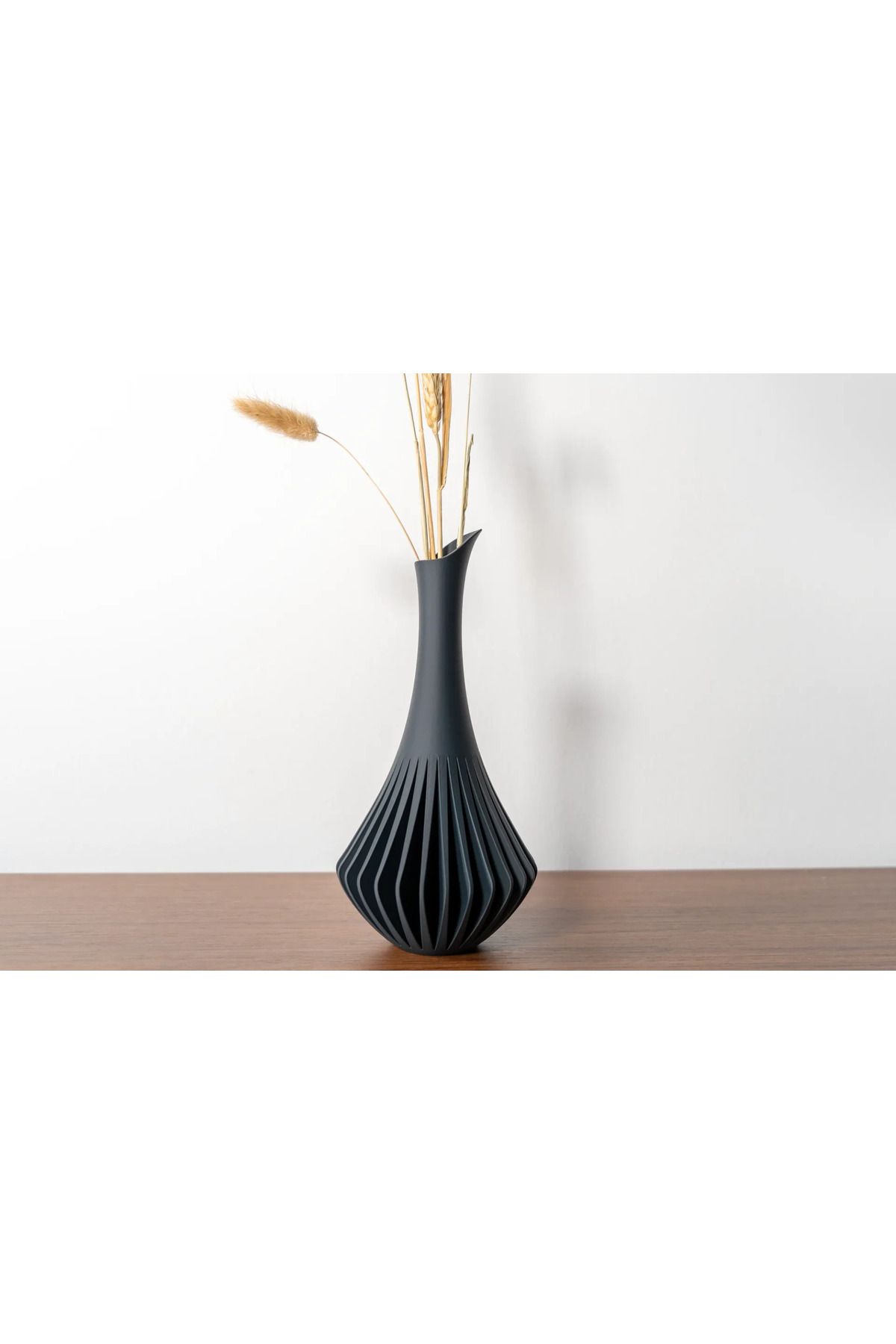 Hzl3d Modern ve Minimalist 3D Baskılı Vazo - Taze veya Kurutulmuş Çiçekler için Benzersiz Ev Dekoru