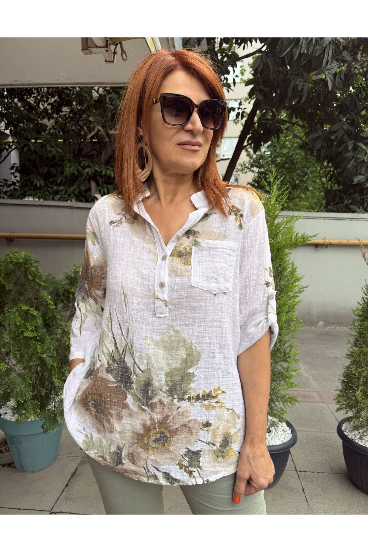 DenizEge RM- Wendy İtalyan Gömlek Beyaz