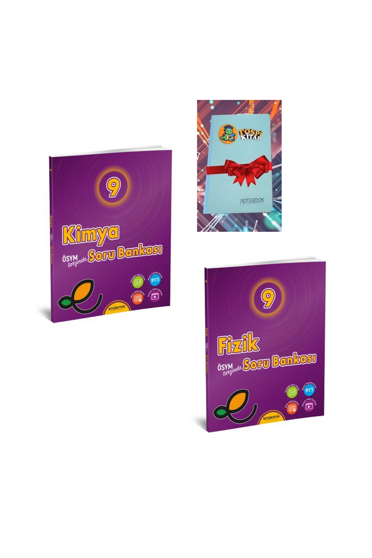 Karma Kitaplar 9.Sınıf KİMYA + FİZİK Soru Bankası- Yeni (DEFTER HEDİYELİ)