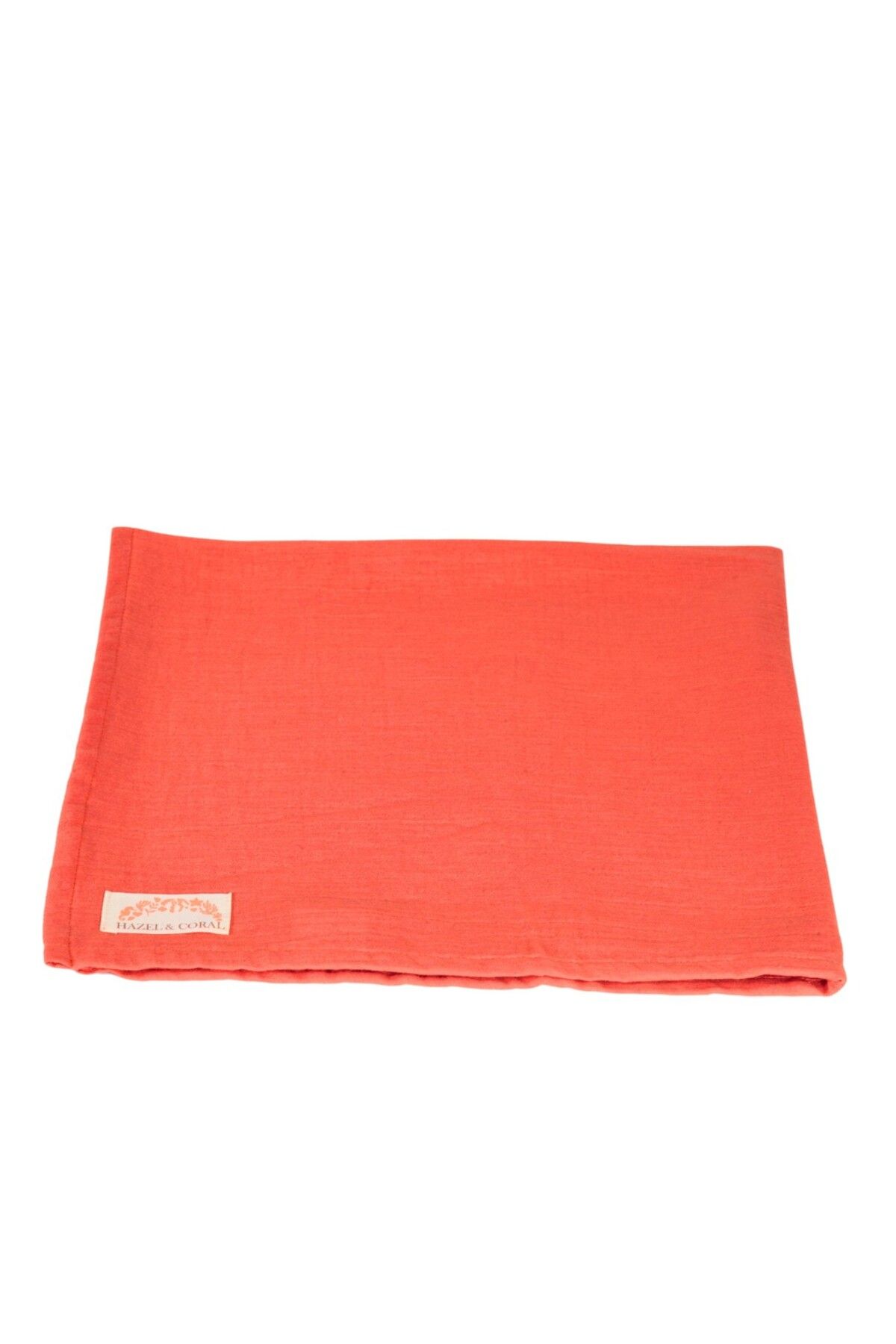 Hazel Coral 2 Katlı Müslin Bebek Örtüsü & Battaniyesi Kiremit Rengi