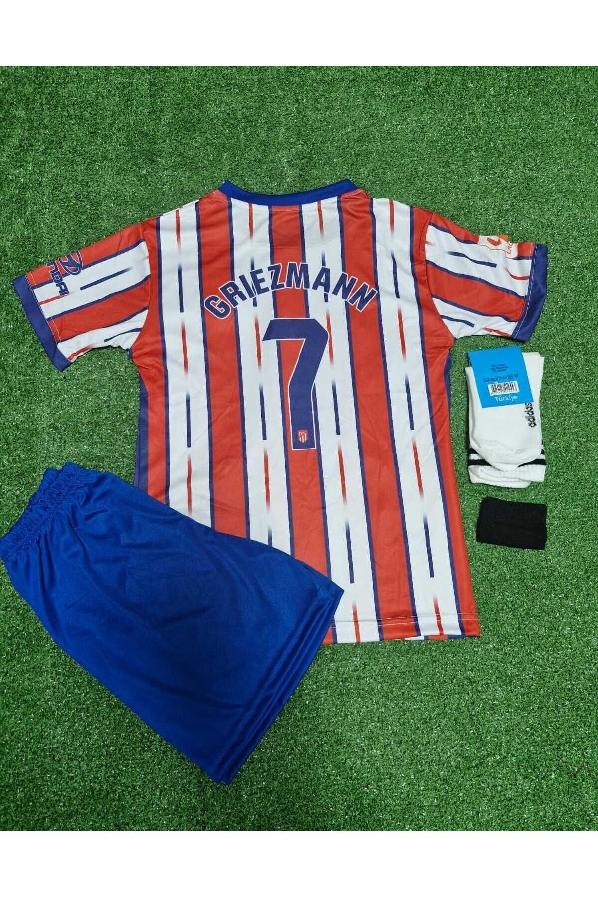 BYSPORTAKUS Atletico Madrid 2023/24 Yeni Sezon Antoine Griezman Çocuk Forması 4'lü Set