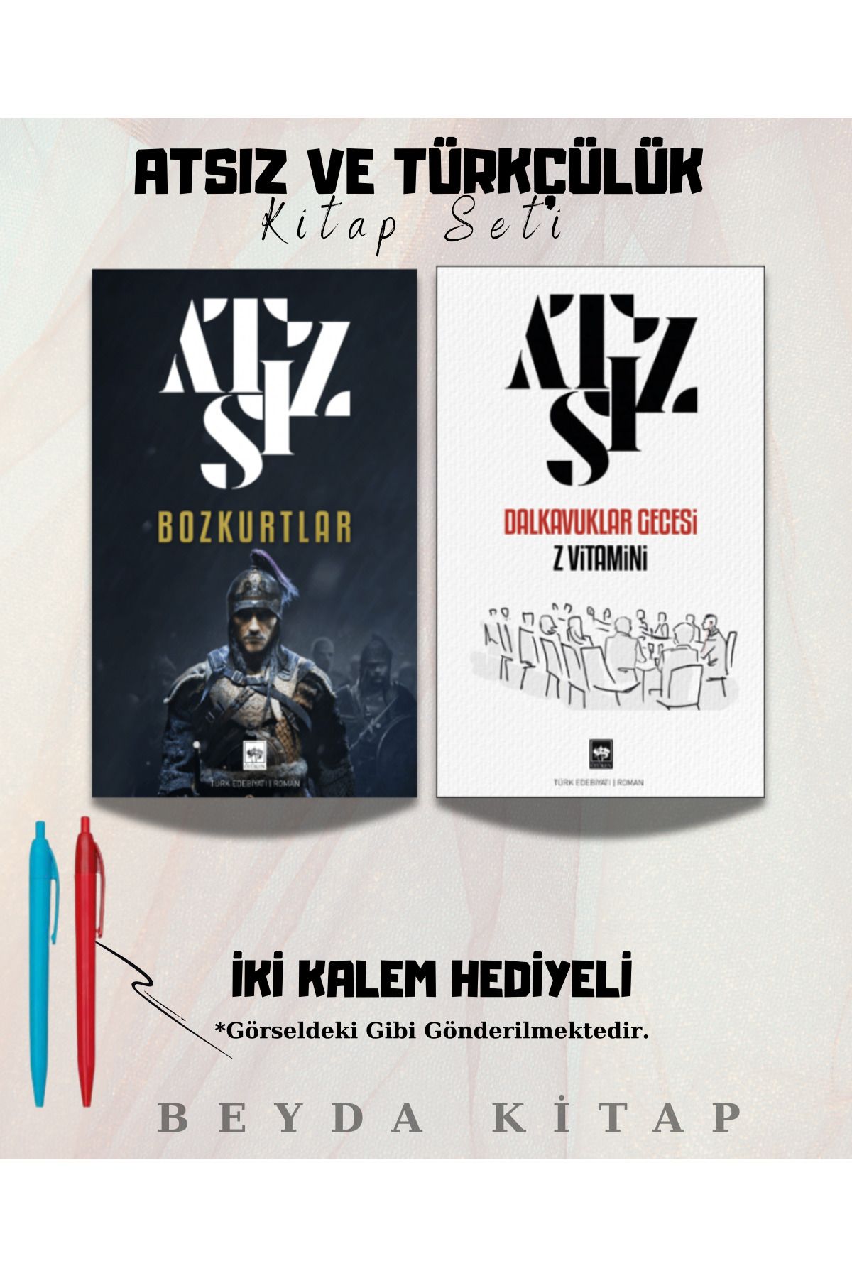 Bilge Kültür Sanat Bozkurtlar - Dalkavuklar Gecesi- Nihal Atsız - Kitap Seti - Kalem Hediyeli