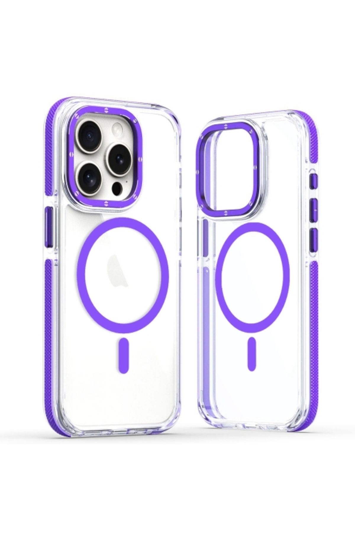 Teleplus iPhone 15 Pro Max Kılıf Manyetik Şarj Özellikli PX Acrylic Hybrid TPU Kapak