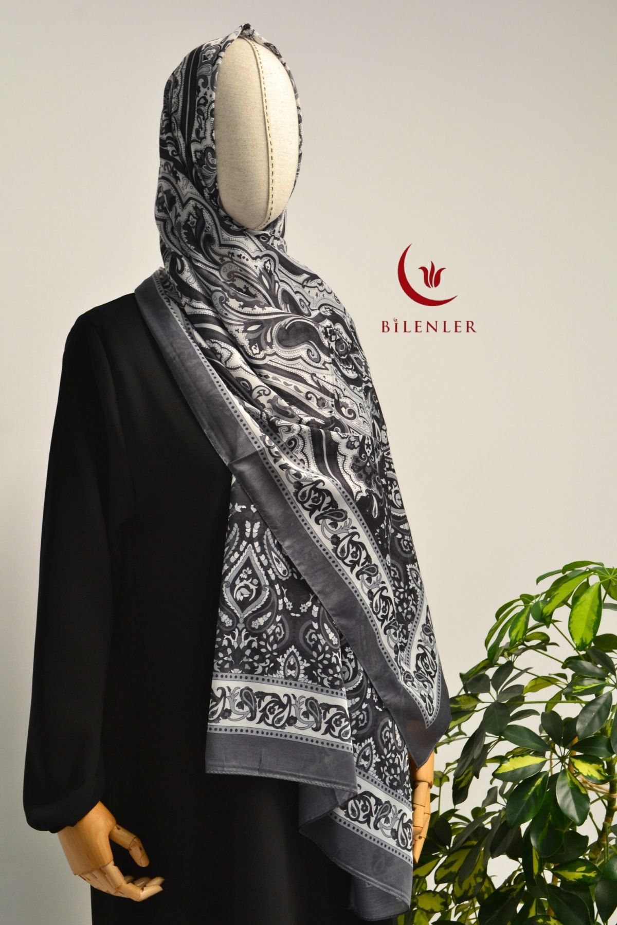 Bilenler Etnik Desenli Pamuklu Şal – 70x190 cm