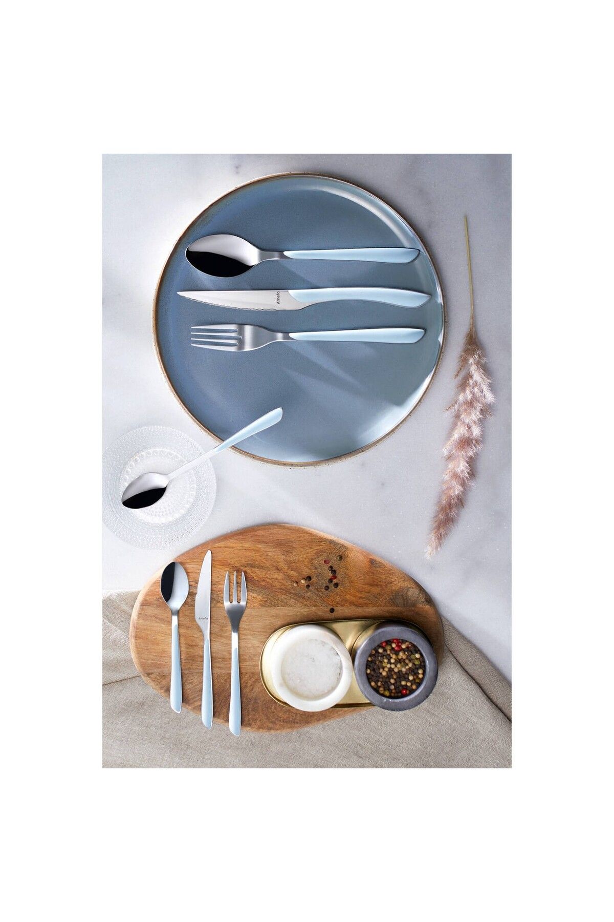 Amefa-Cutlery set, 26 pieces, Amefa, Eclat Matt Sky Blue, stainless steel, blue 6