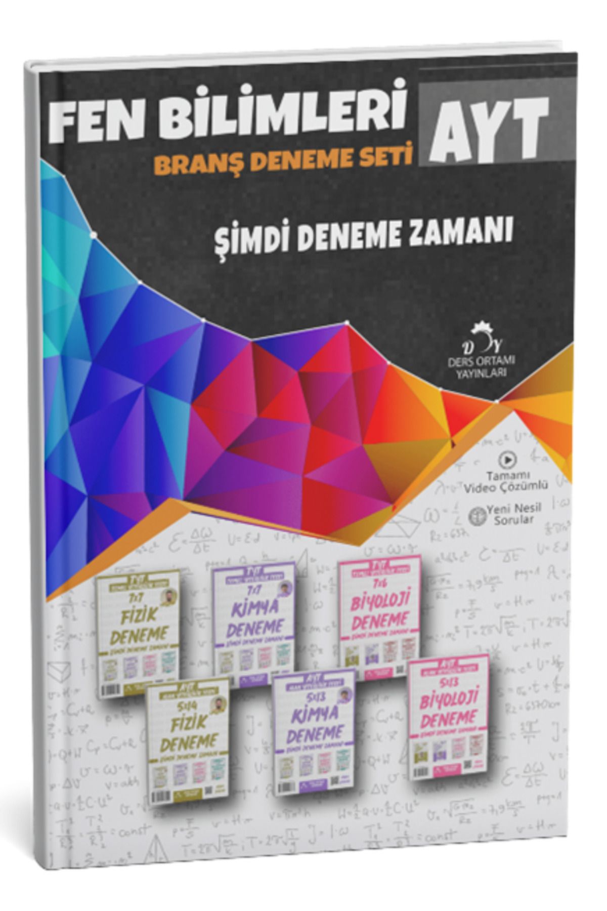 Ders Ortamı Yayınları Ders Ortamı 2025 YKS AYT Fen Bilimleri Branş Deneme Seti Çözümlü Ders Ortamı Yayınları