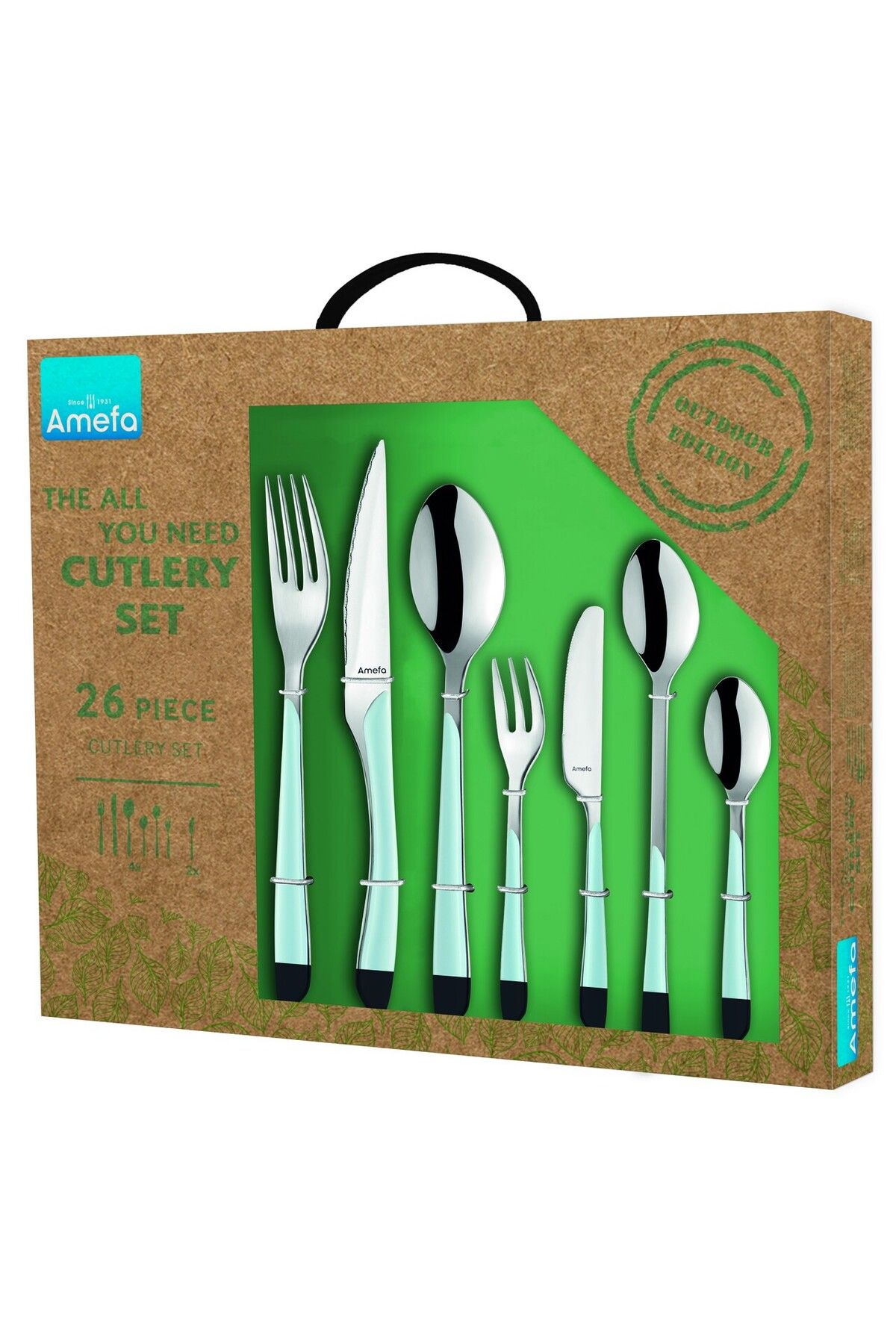 Amefa-Cutlery set, 26 pieces, Amefa, Eclat Matt Sky Blue, stainless steel, blue 5