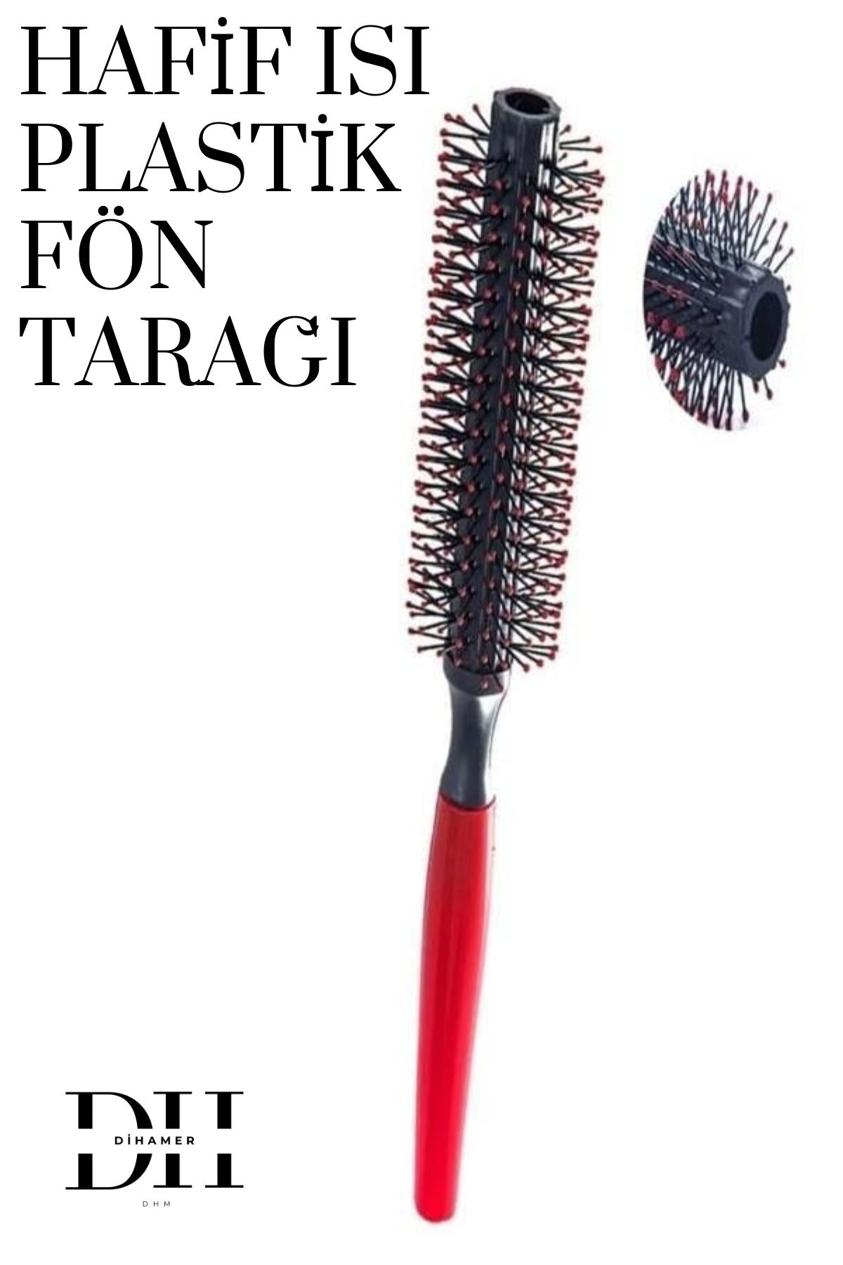 Dihamer Plastik Fön Tarağı Hafif Isı Tarağı Berber Kuaför Tarağı