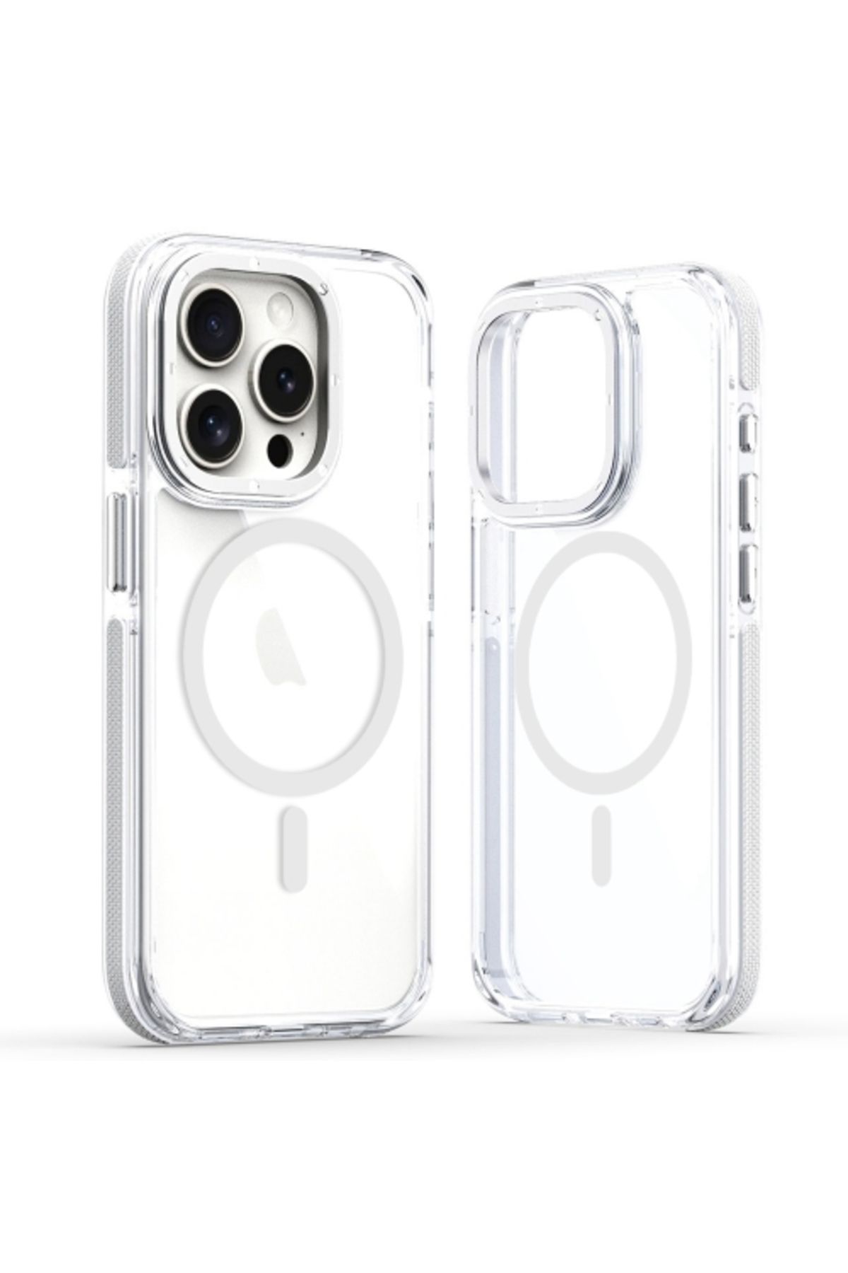 Teleplus iPhone 15 Pro Max Kılıf Manyetik Şarj Özellikli PX Acrylic Hybrid TPU Kapak
