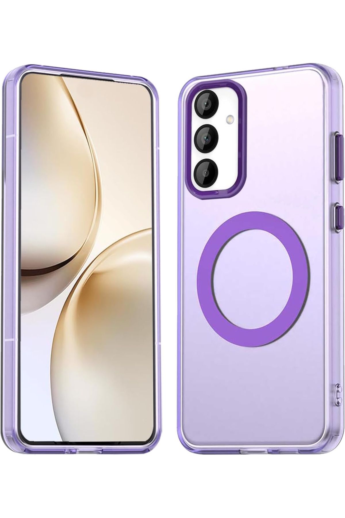 m.tk moveteck Samsung Galaxy A36 Kılıf Kamera Çıkıntılı Mat Magsafe Özellikli Kenarları Renkli Premium Sert Kapak