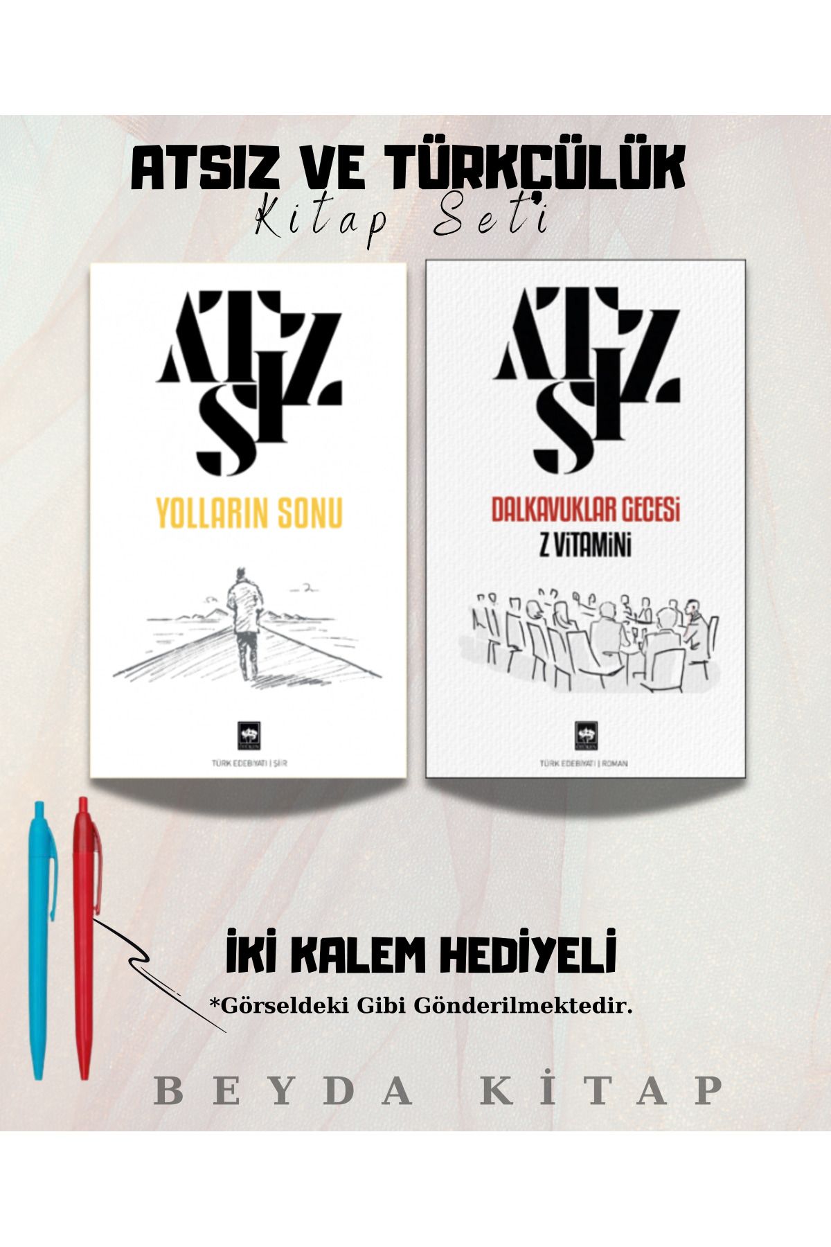 Bilge Kültür Sanat Yolların Sonu - Dalkavuklar Gecesi- Nihal Atsız - Kitap Seti - Kalem Hediyeli