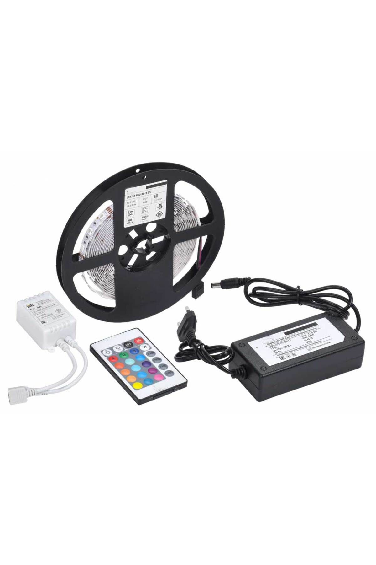 Skygo 5 MT 3 Cipli Rgb Şerit Led Silikonlu Adaptör Uzaktan Kumanda Tak Çalıştır