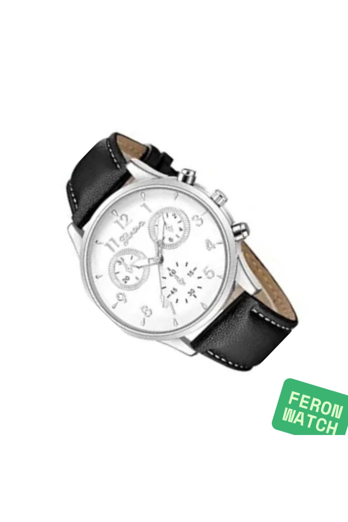 Feron accessories Erkek Kol Saati Deri Kordonlu Quartz Analog Saat TM-0319-A