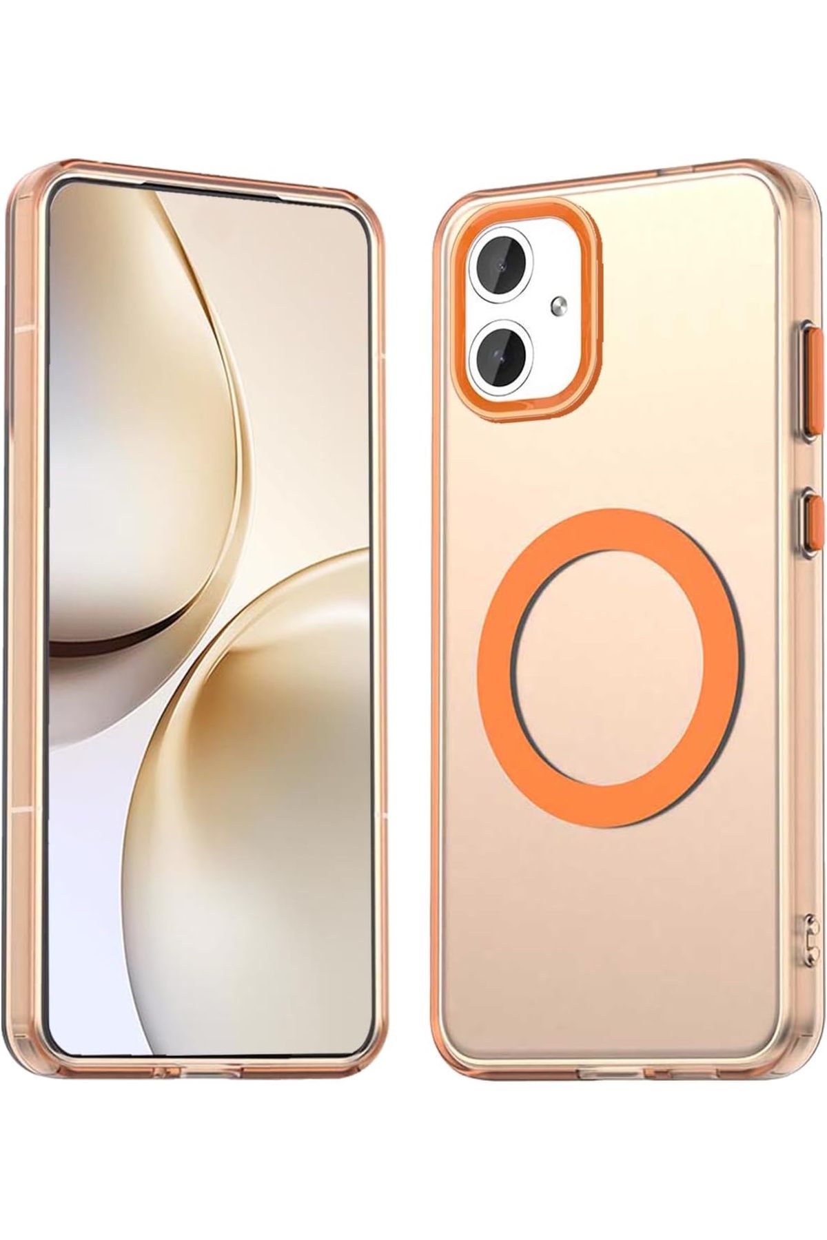 m.tk moveteck iPhone 11 Kılıf Kamera Çıkıntılı Mat Magsafe Şarj Özellikli Kenarları Renkli Premium Sert Kapak