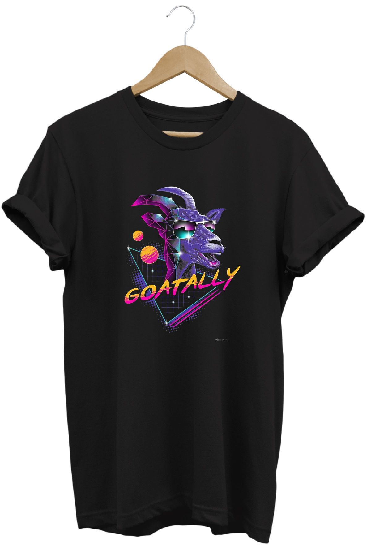 remonz Goat Keçi Baskılı %100 Pamuk Regular Fit Bisiklet Yaka T-shirt