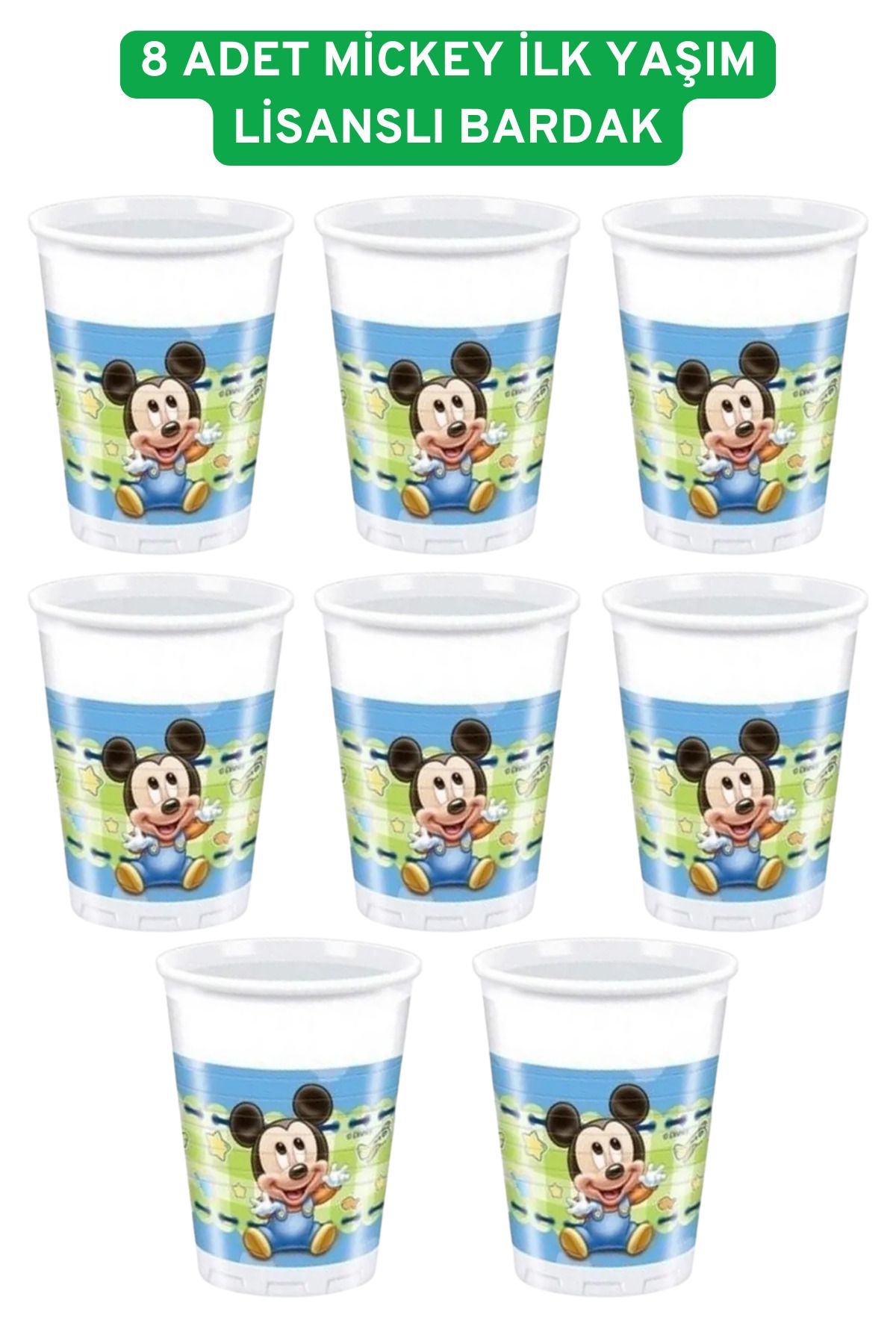 Disney Lisanslı 8'Li Plastik Bardak