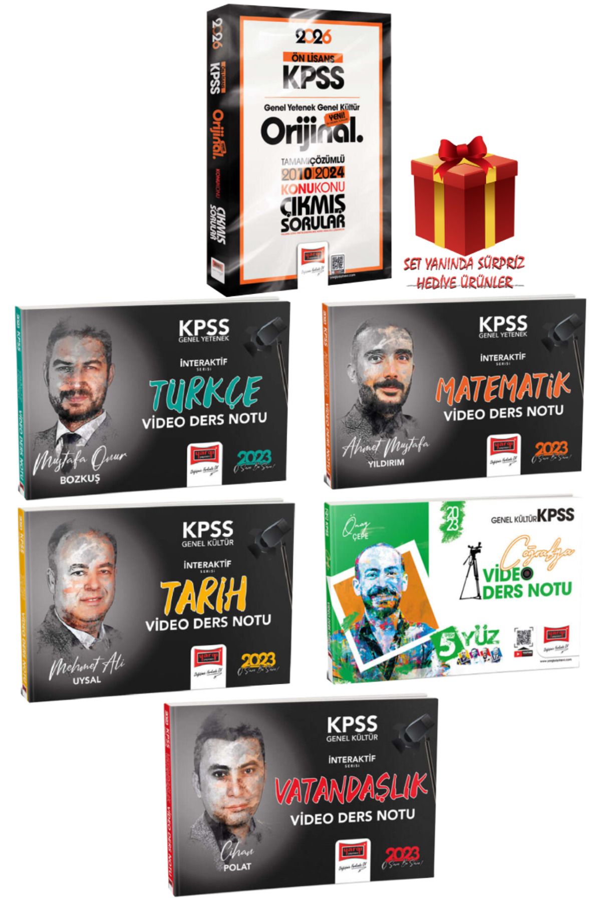 Yargı Yayınları 2026 KPSS Ön Lisans GYGK Çıkmış Sorular 2010-2024+Türkçe Matematik Tarih Coğrafya Vatandaşlık Konu