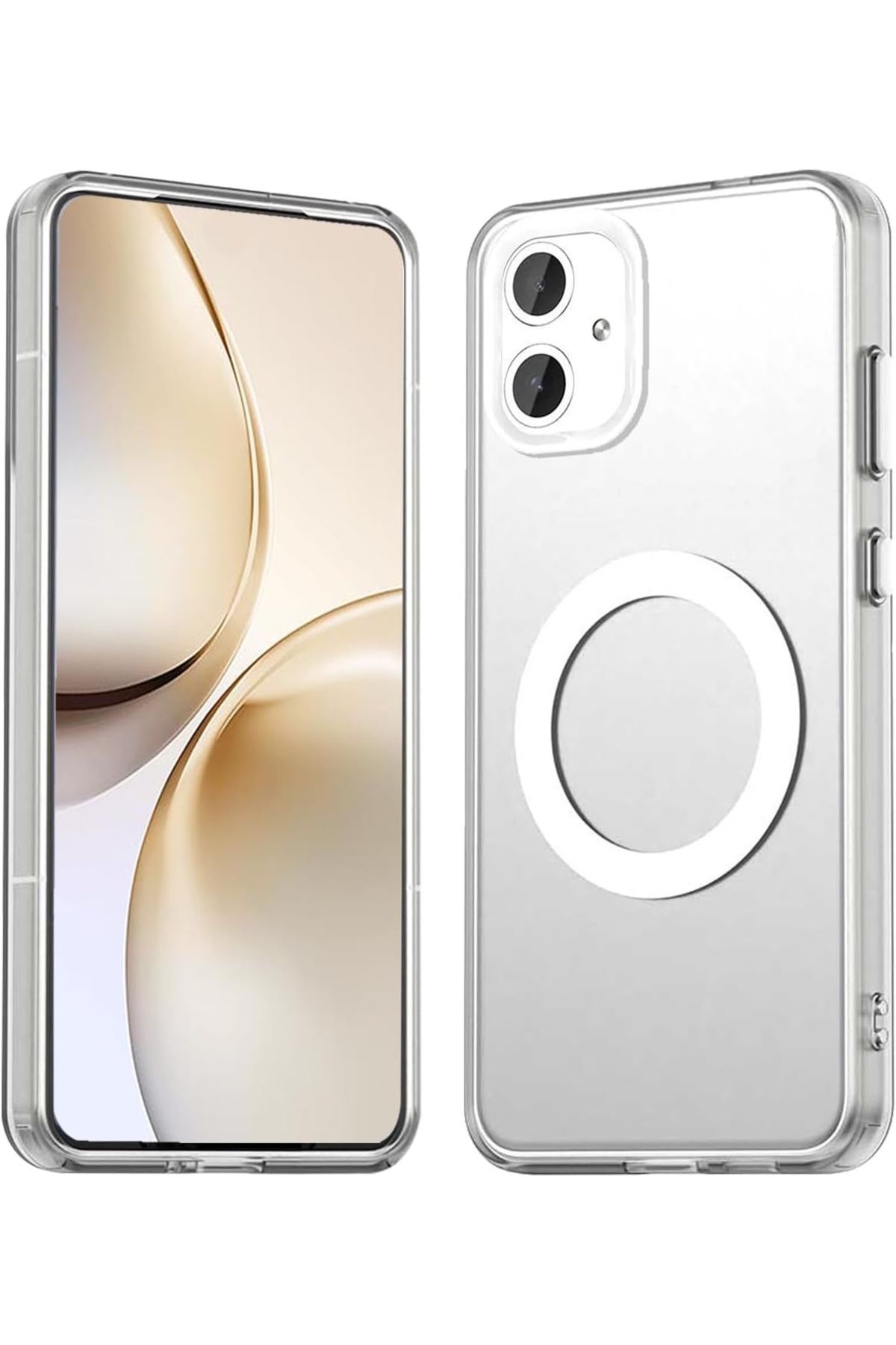 m.tk moveteck Samsung Galaxy A06 Kılıf Kamera Çıkıntılı Mat Magsafe Özellikli Kenarları Renkli Premium Sert Kapak