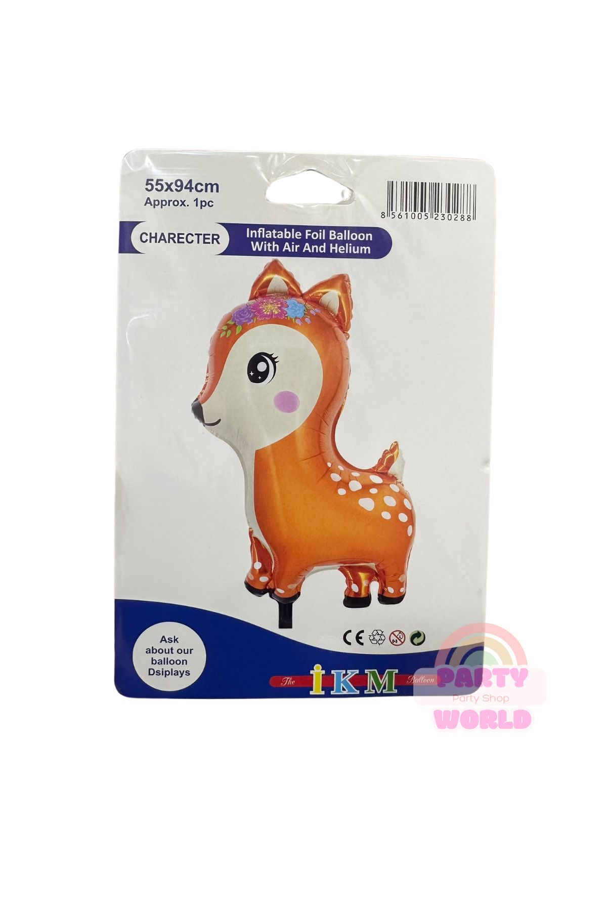 party world Geyik Folyo Balon – 55x94 cm – 1 Adet