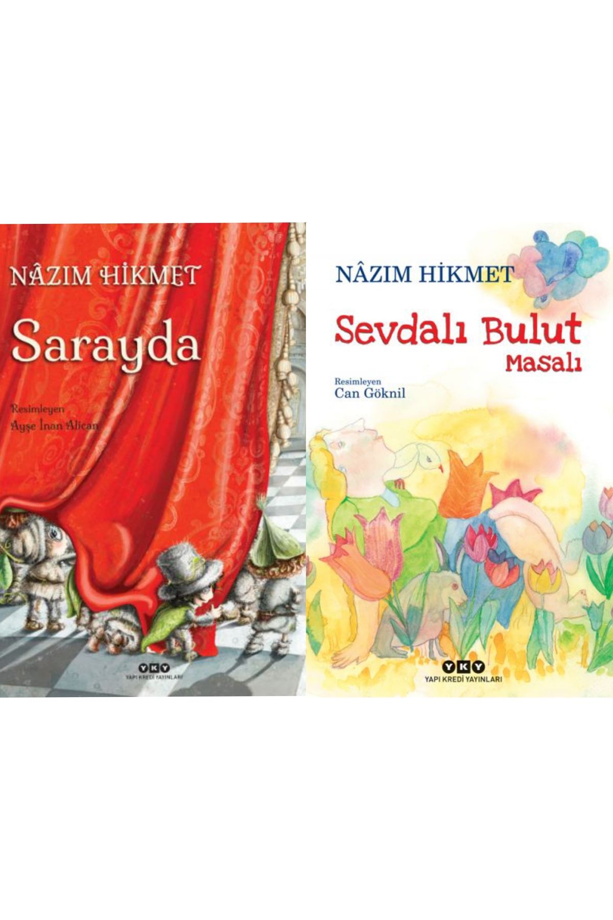 Yapı Kredi Yayınları Sevdalı Bulut - Sarayda Nazım Hikmet 2 li Çocuk Kitabı