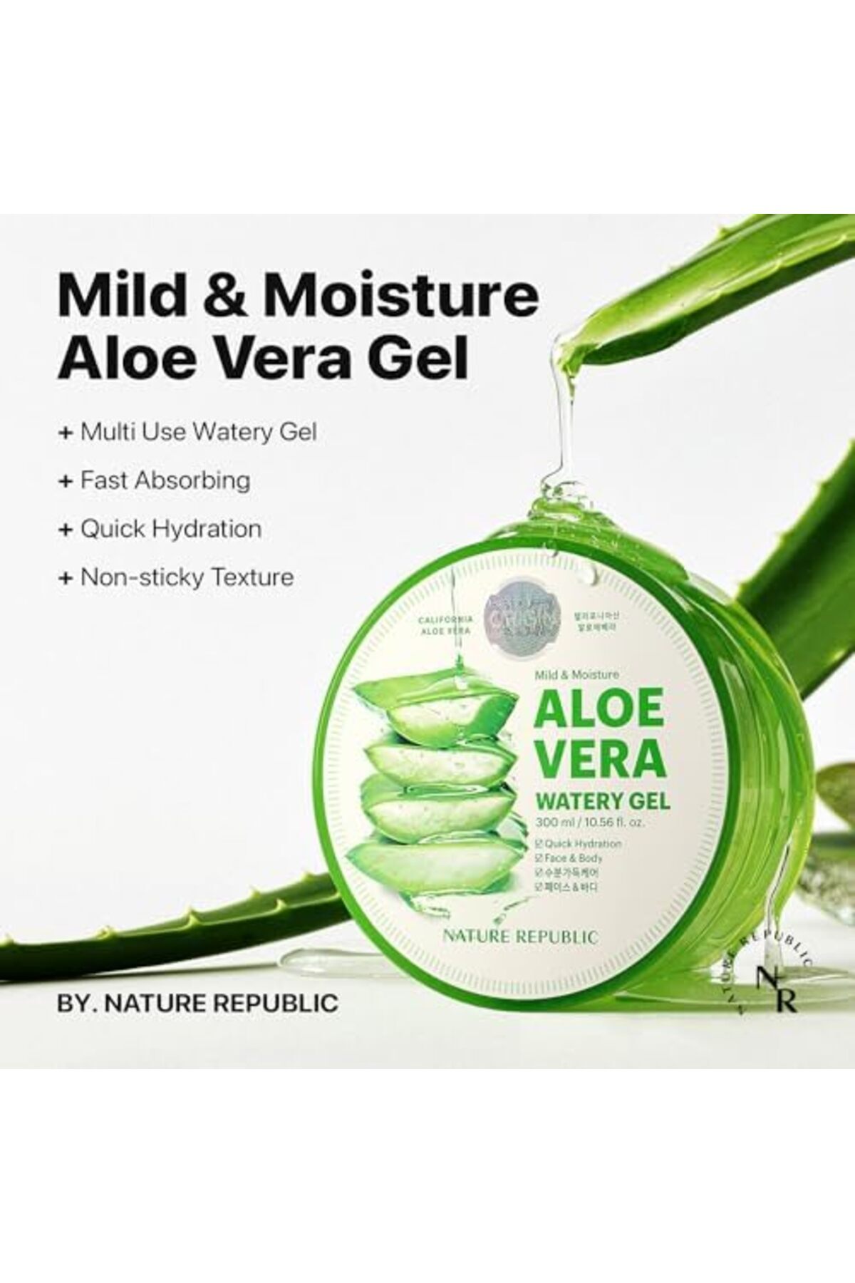 Nature Republic-3 PCS Aloe Vera Soothing Gel, 92% Soothing and Moisture, 300ml, NS17-G 4