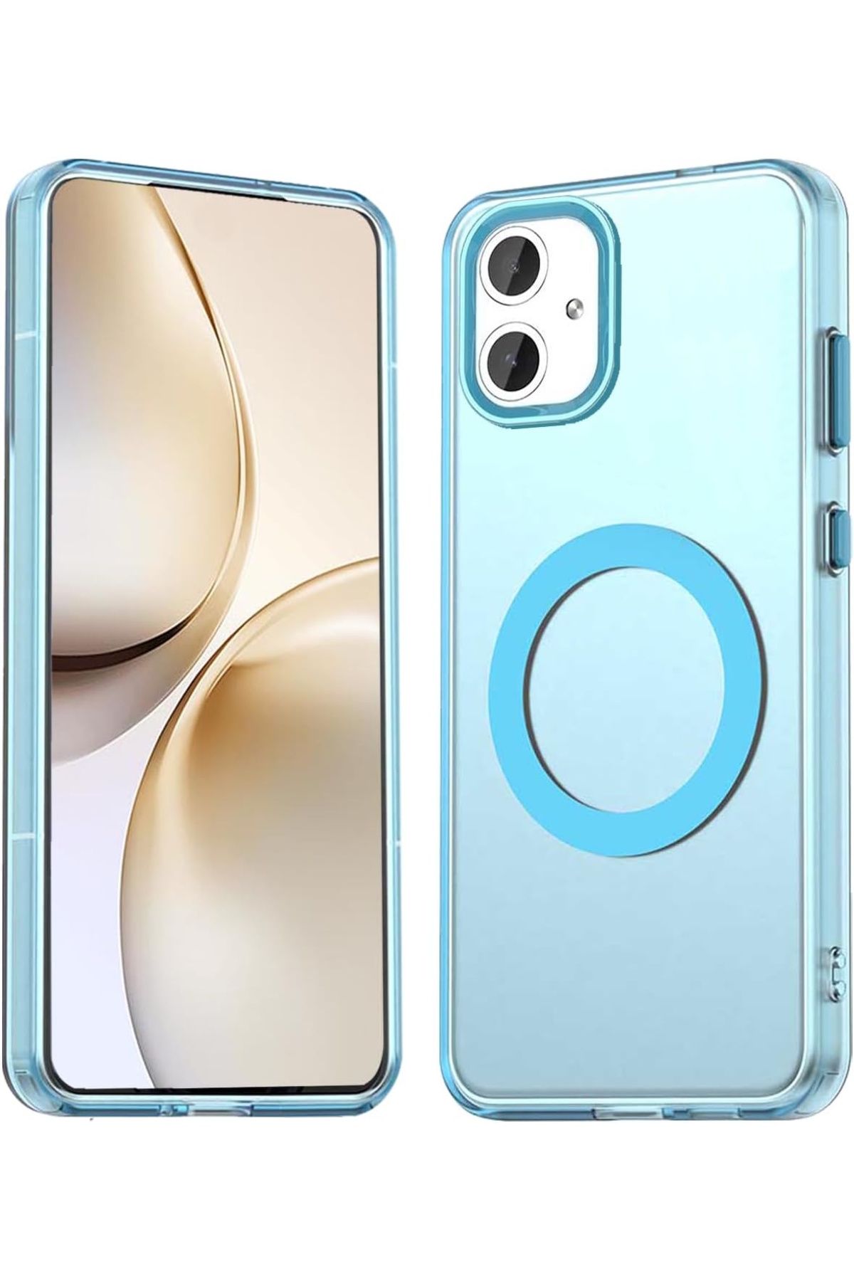 m.tk moveteck iPhone 11 Kılıf Kamera Çıkıntılı Mat Magsafe Şarj Özellikli Kenarları Renkli Premium Sert Kapak