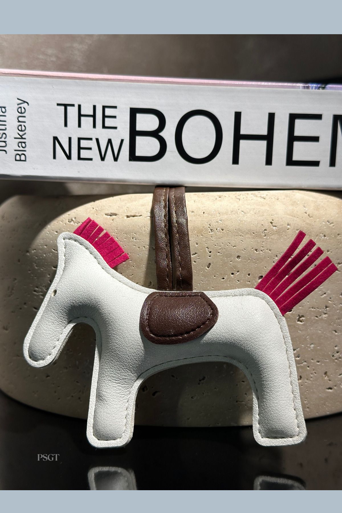 PSGT Horse El Yapımı Çanta Charm Anahtarlık Çanta Aksesuarı Bag Charm
