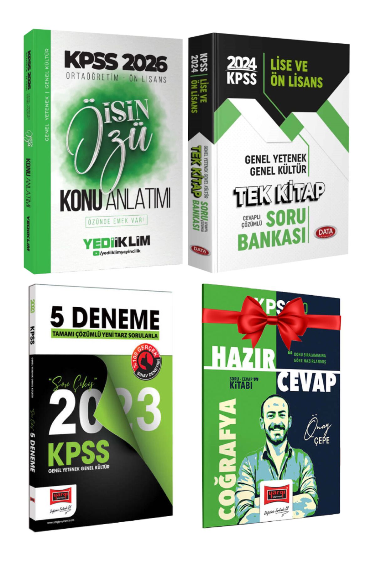 Yediiklim Yayınları 2026 KPSS Ortaöğretim Ön Lisans İşin Özü Konu Anlatımı+ Tek Kitap Soru Bankası+ Deneme