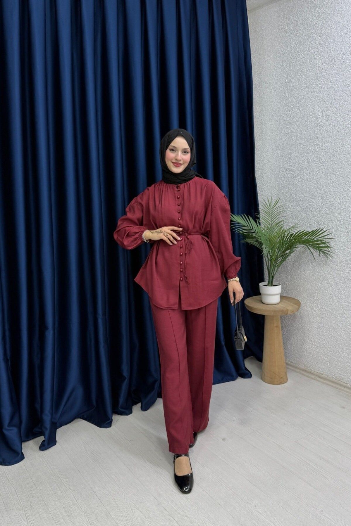 lurex moda Premium Düğmeli Takım