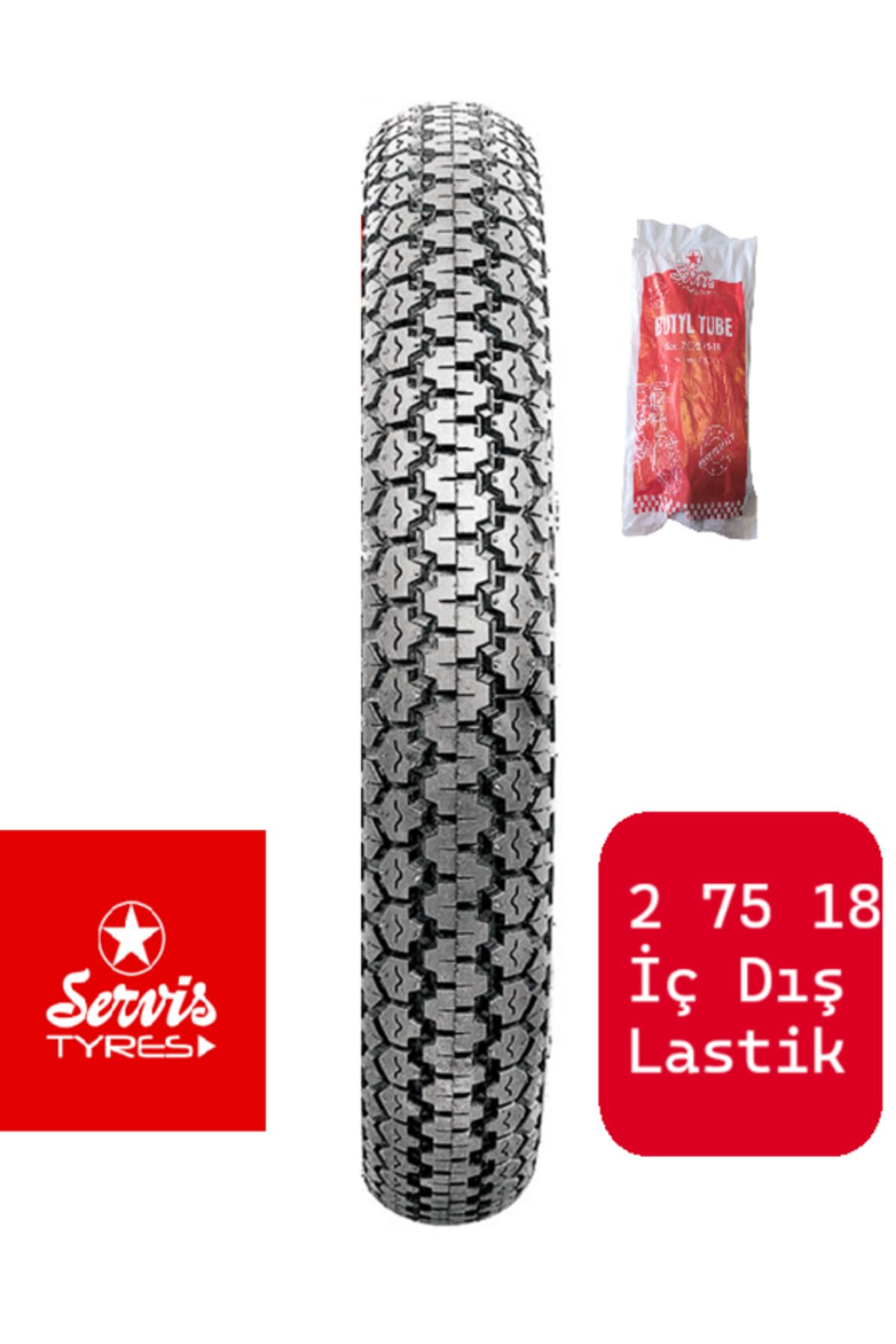 SERVİS TYRES 2 75 18 İç Dış Lastik