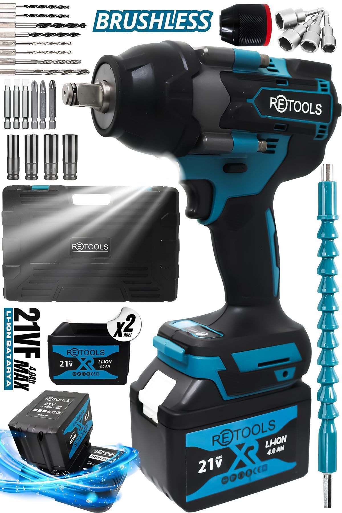 teknotrust 800 NM TORKLU SOMUN SIKMA 15 PİLLİ MAVİ