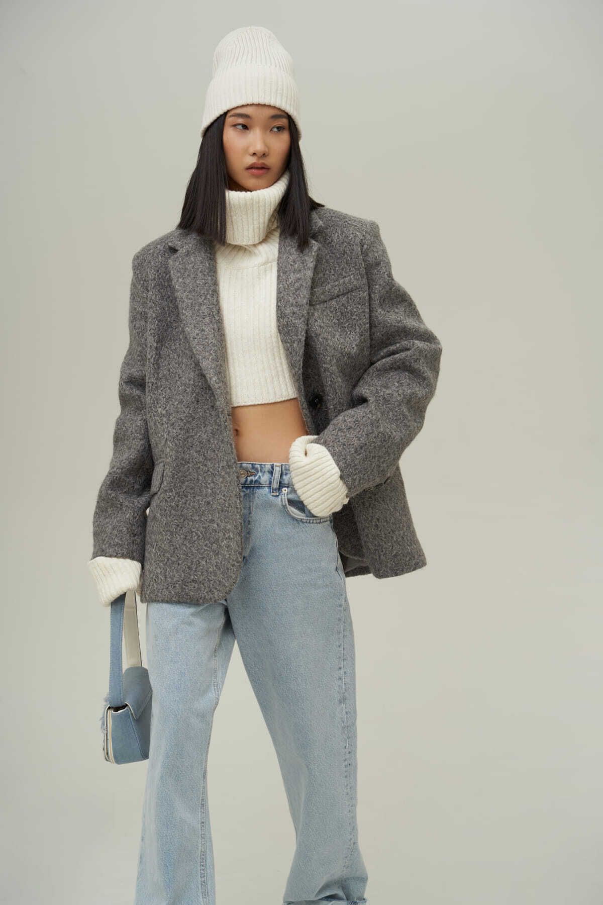 MAI STUDIOS CO. Enzo Antrasit Blazer Ceket