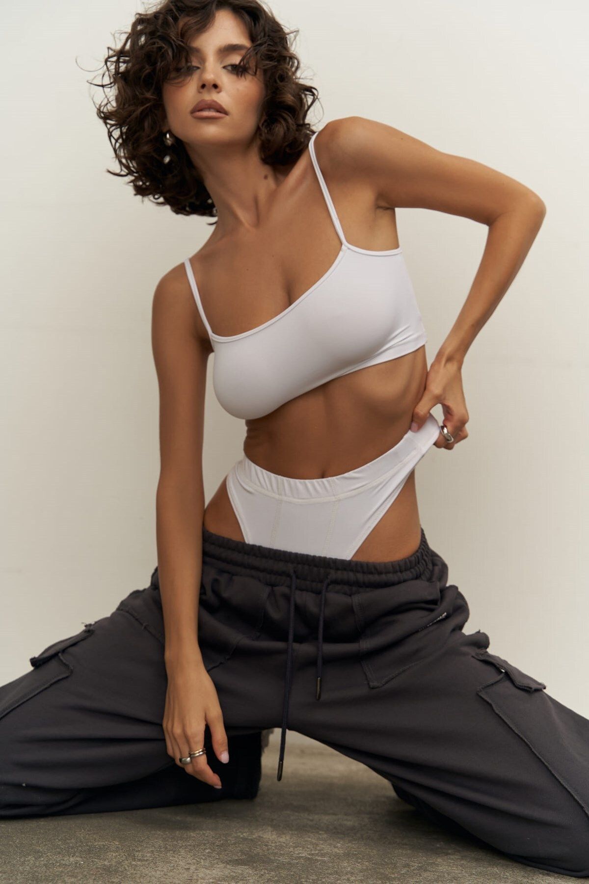 MAİ COLLECTİON-Set de lenjerie intima Finn White 1