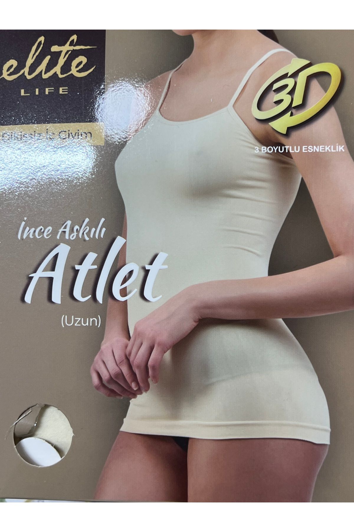 Elit Life dikişsiz ip askı Seamless atlet