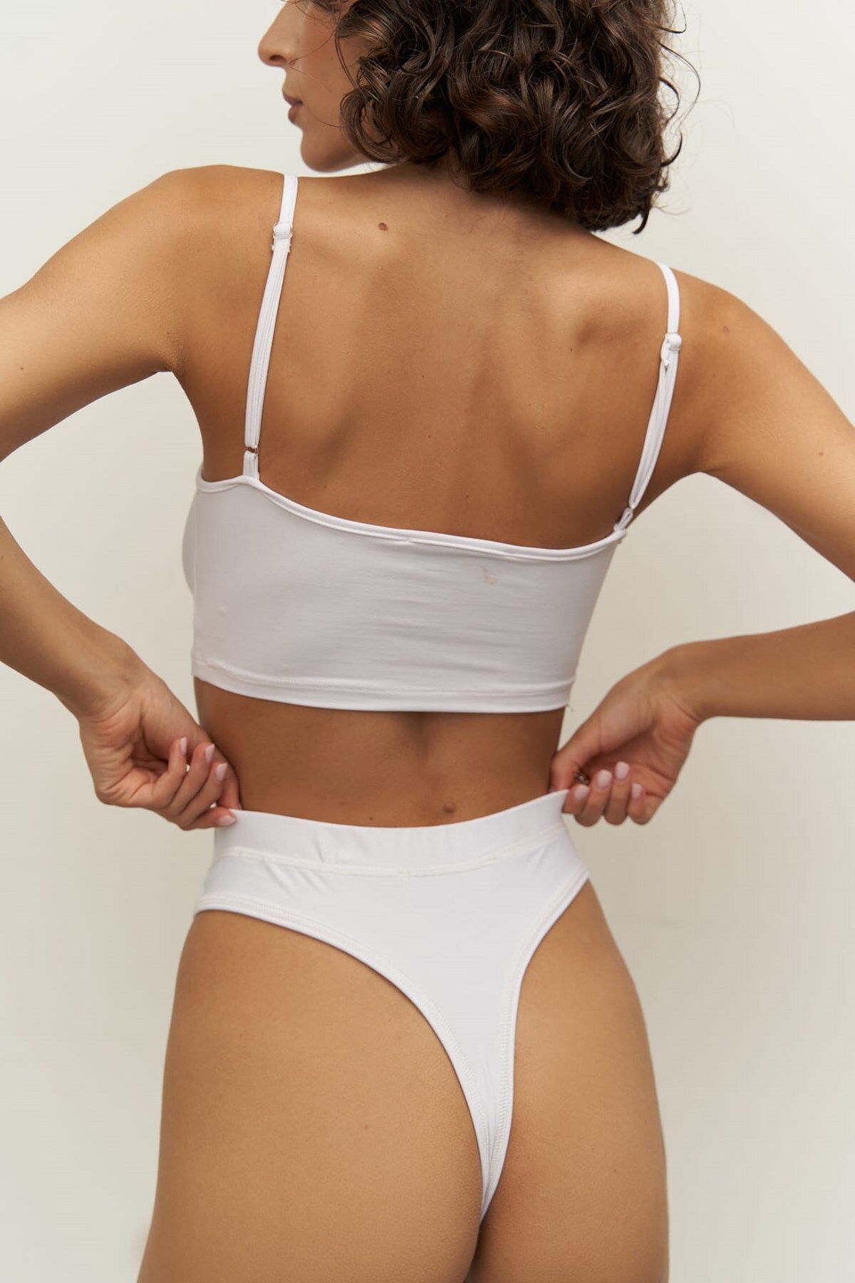 MAİ COLLECTİON-Set de lenjerie intima Finn White 5