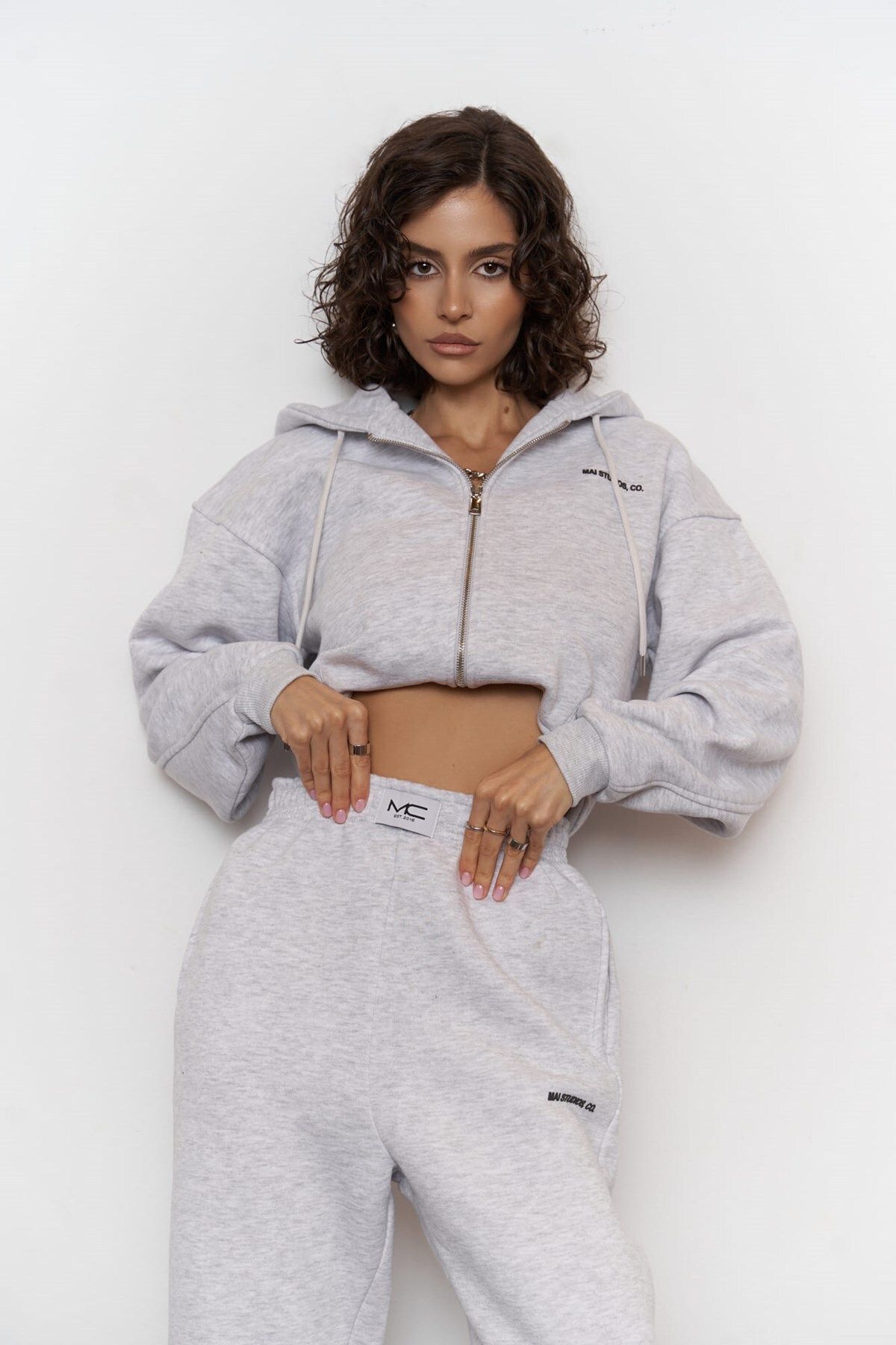 MAİ COLLECTİON-Tepláková súprava Studios Crop Karmelange 6