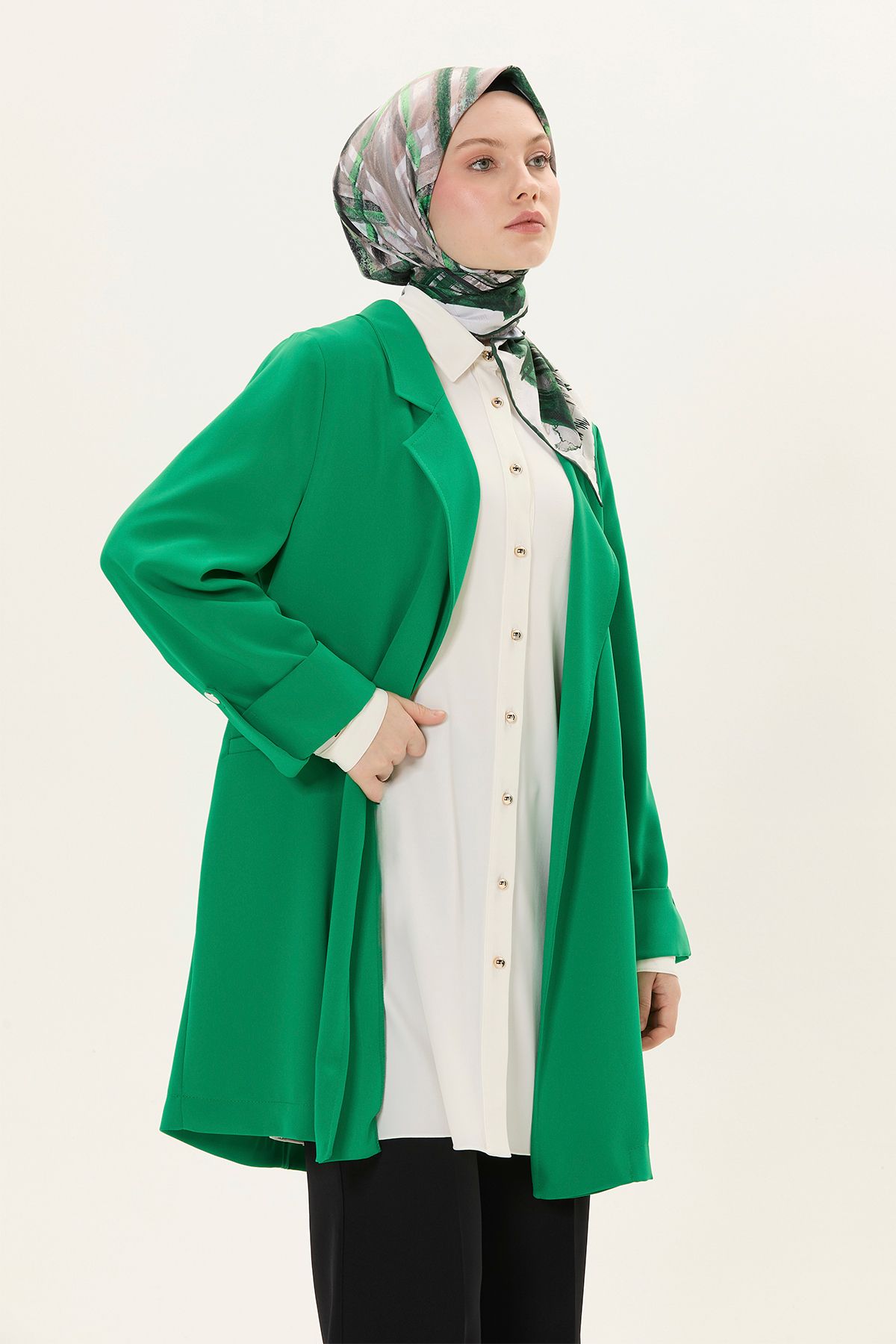 Setrms Duble Manşetli Oversize Ceket