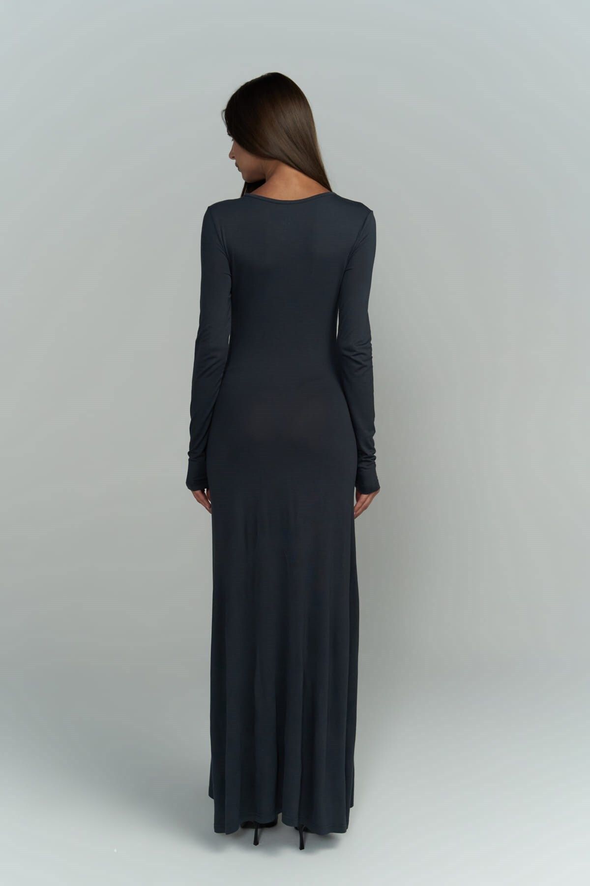 MAİ COLLECTİON-Ceria Smoked Long Dress 4