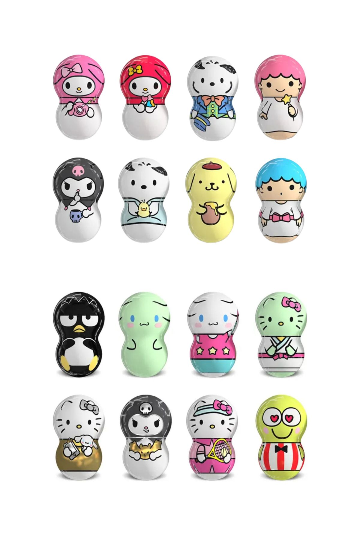 Hello Kitty And Friends Flipperz Figürleri 3 Adet Yeni Seri