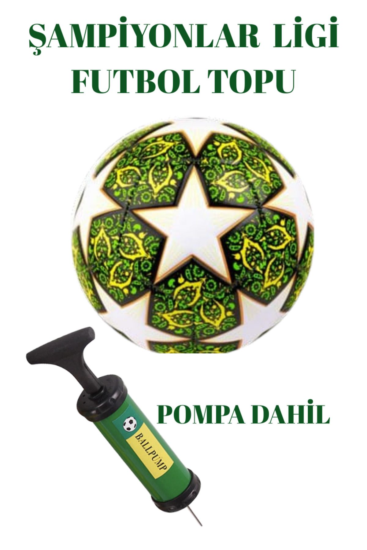 starex UEFA Şampiyonlar ligi süpersport 430 gram Profesyonel maç ve antreman pompa dahil
