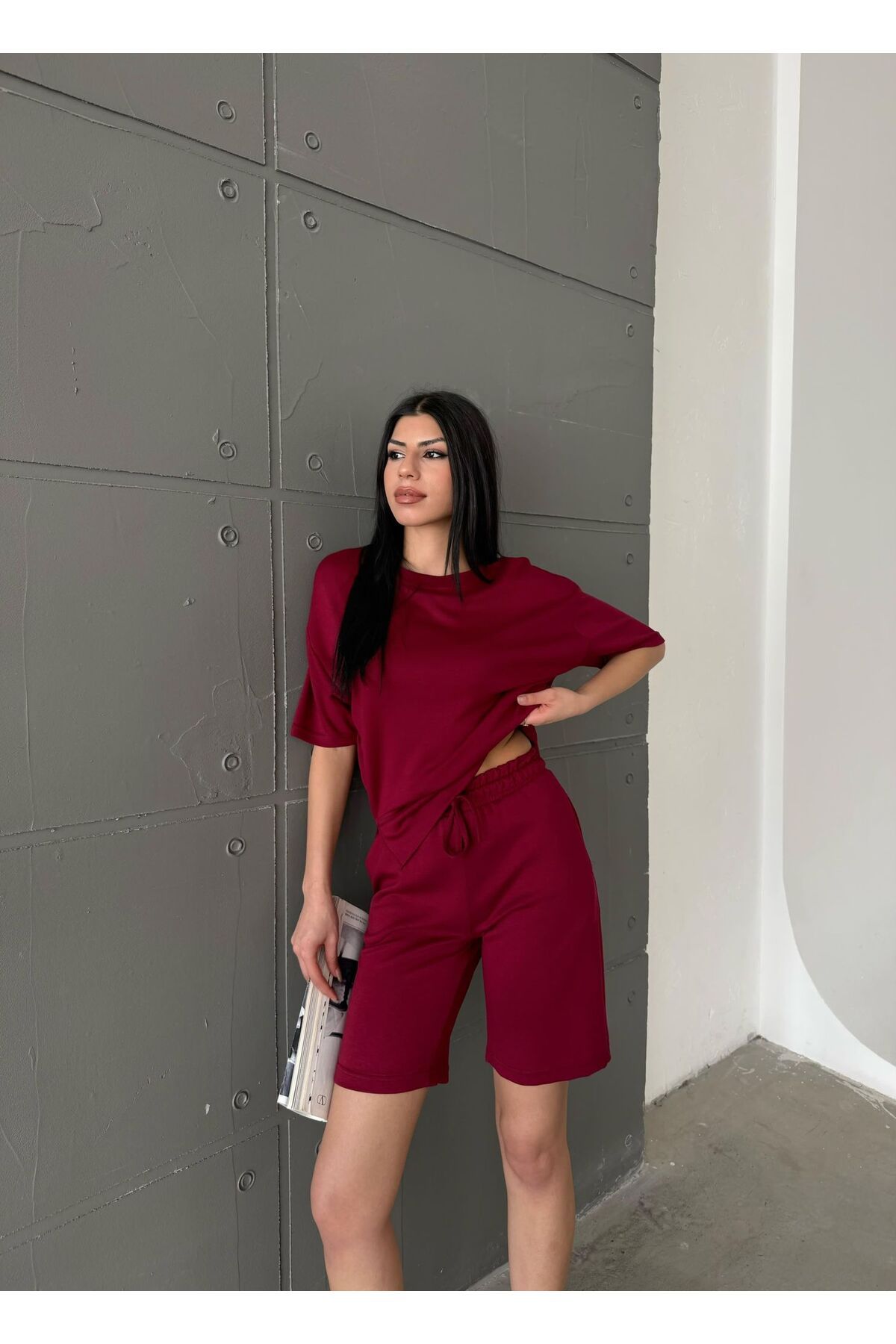 Caftano Modal Kumaş Şortlu Takım