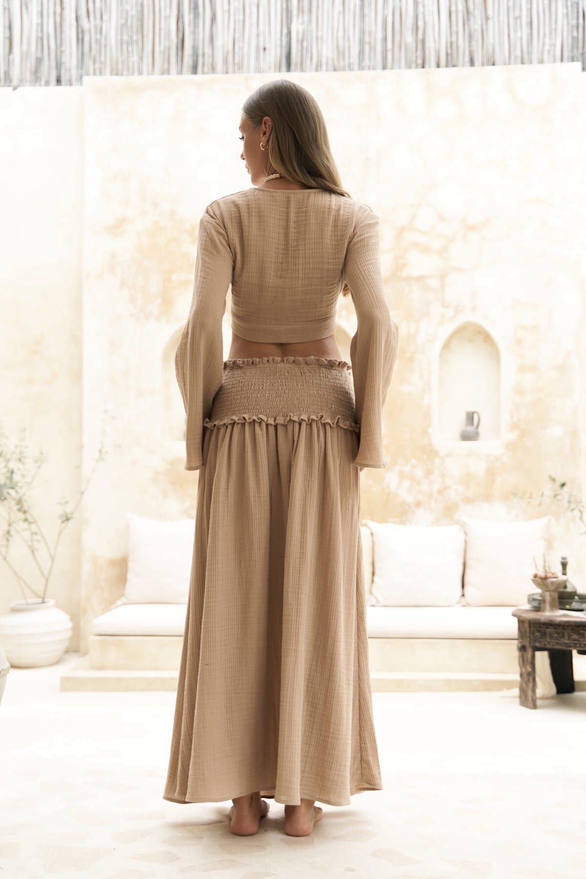 BOHEMAİ-Sukně a top set Marshanda Mink Crop 3