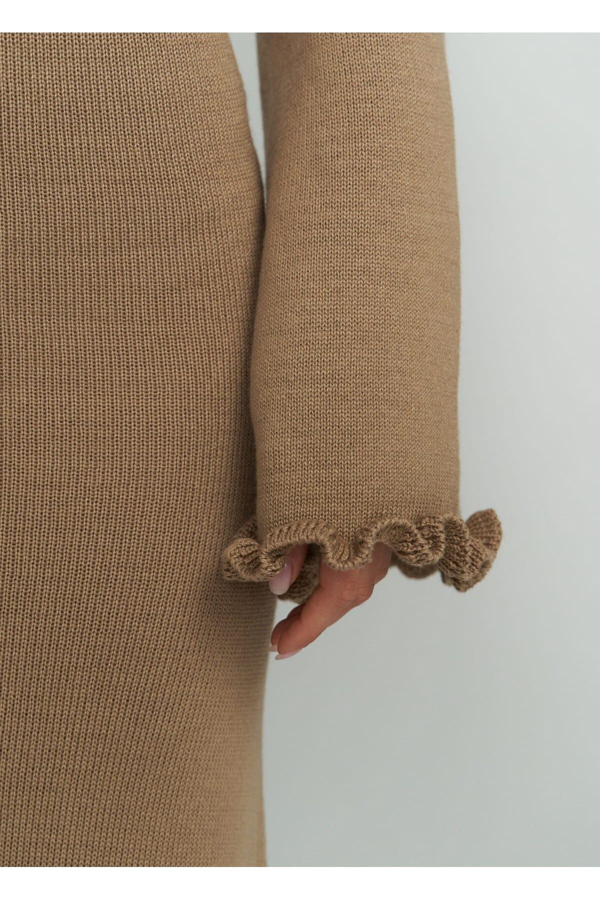 BOHEMAİ-Rochie din tricot din nurcă fără spate Angela 6