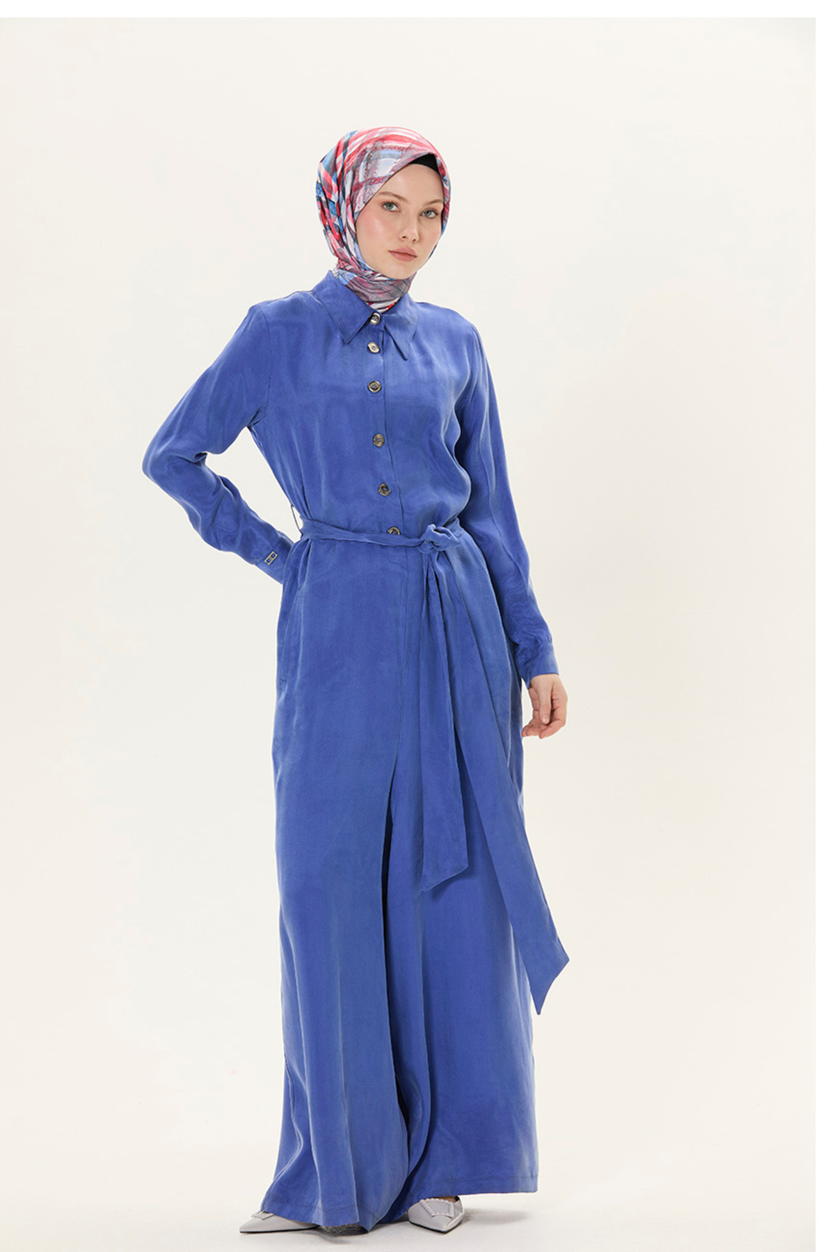 Setrms Düğmeli Kuşaklı Tulum